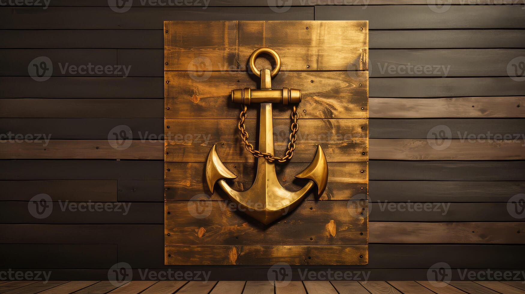 plaque gold anchor photo
