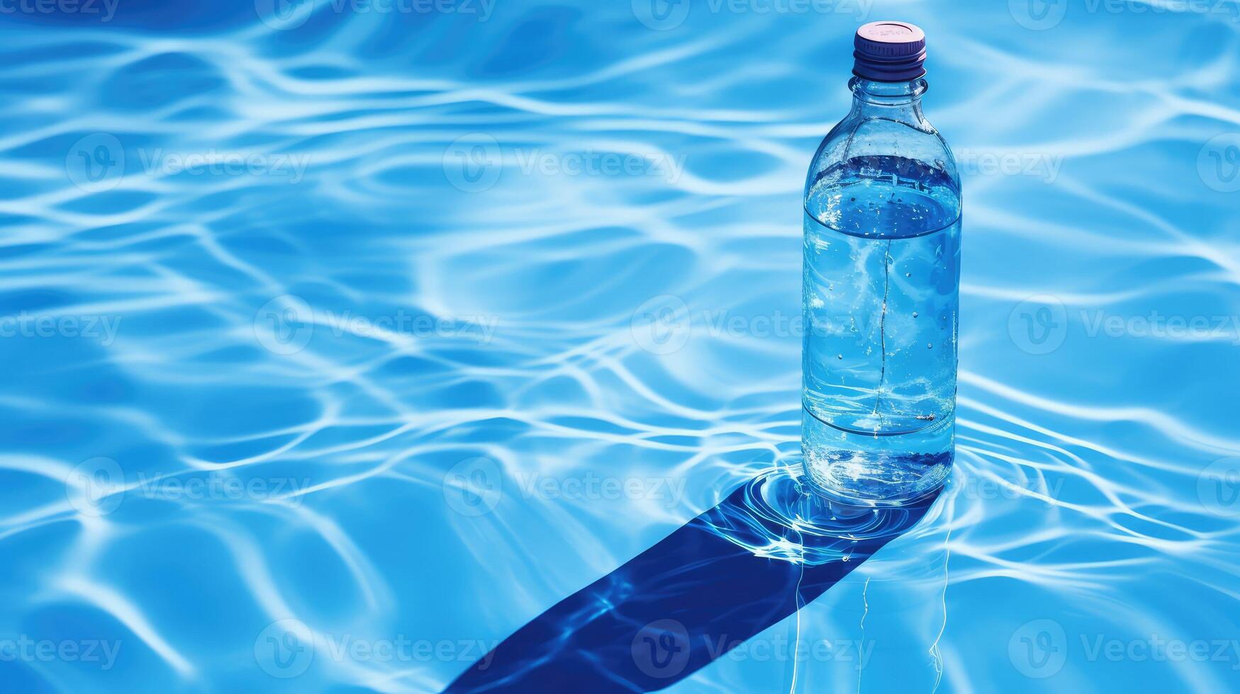 shadow blue water bottle photo
