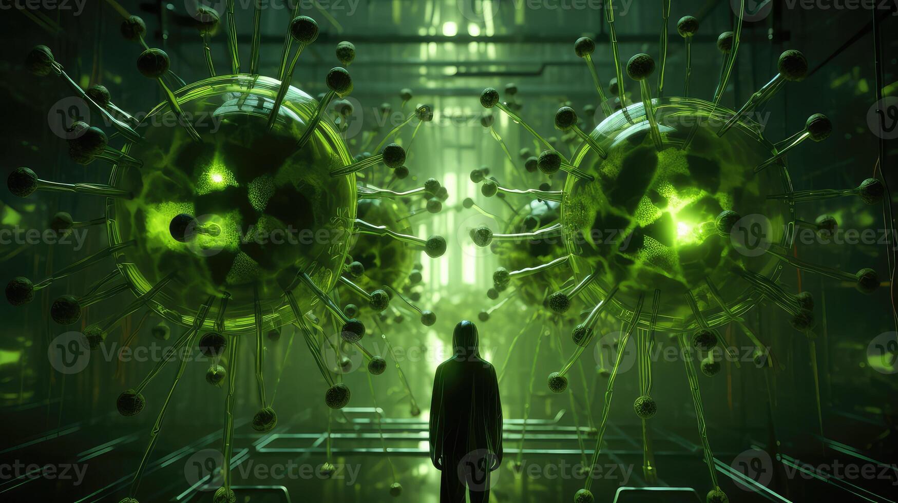 light virus green photo