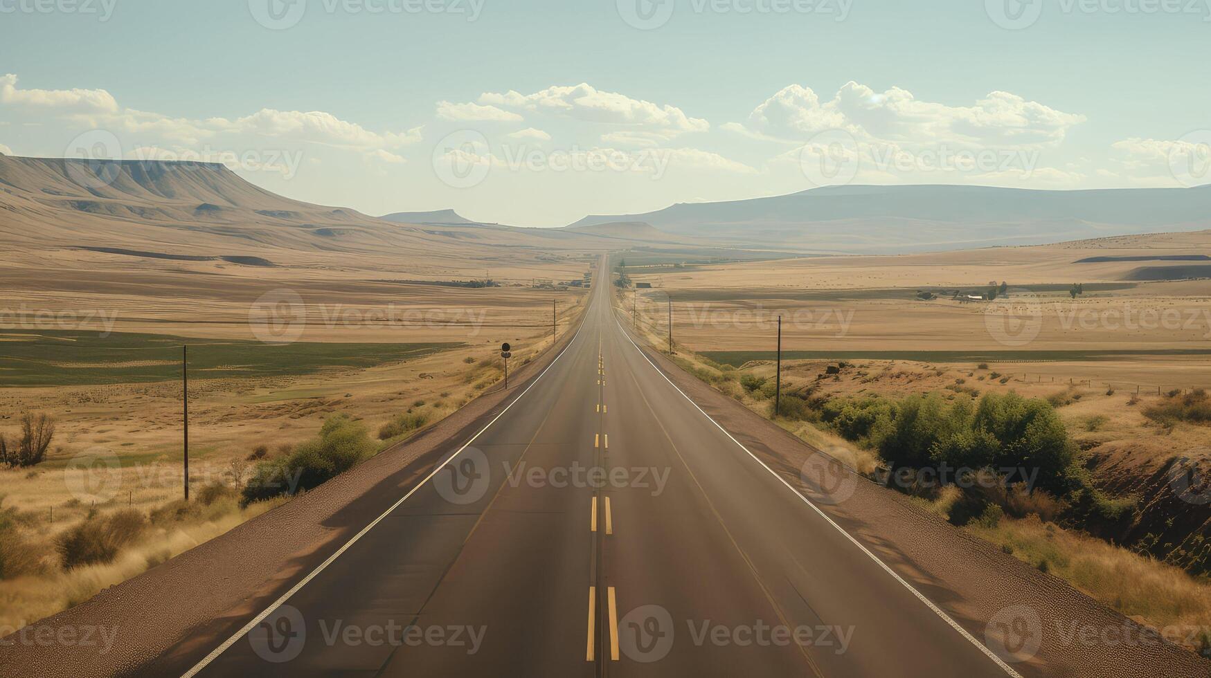 fields roads and hills photo