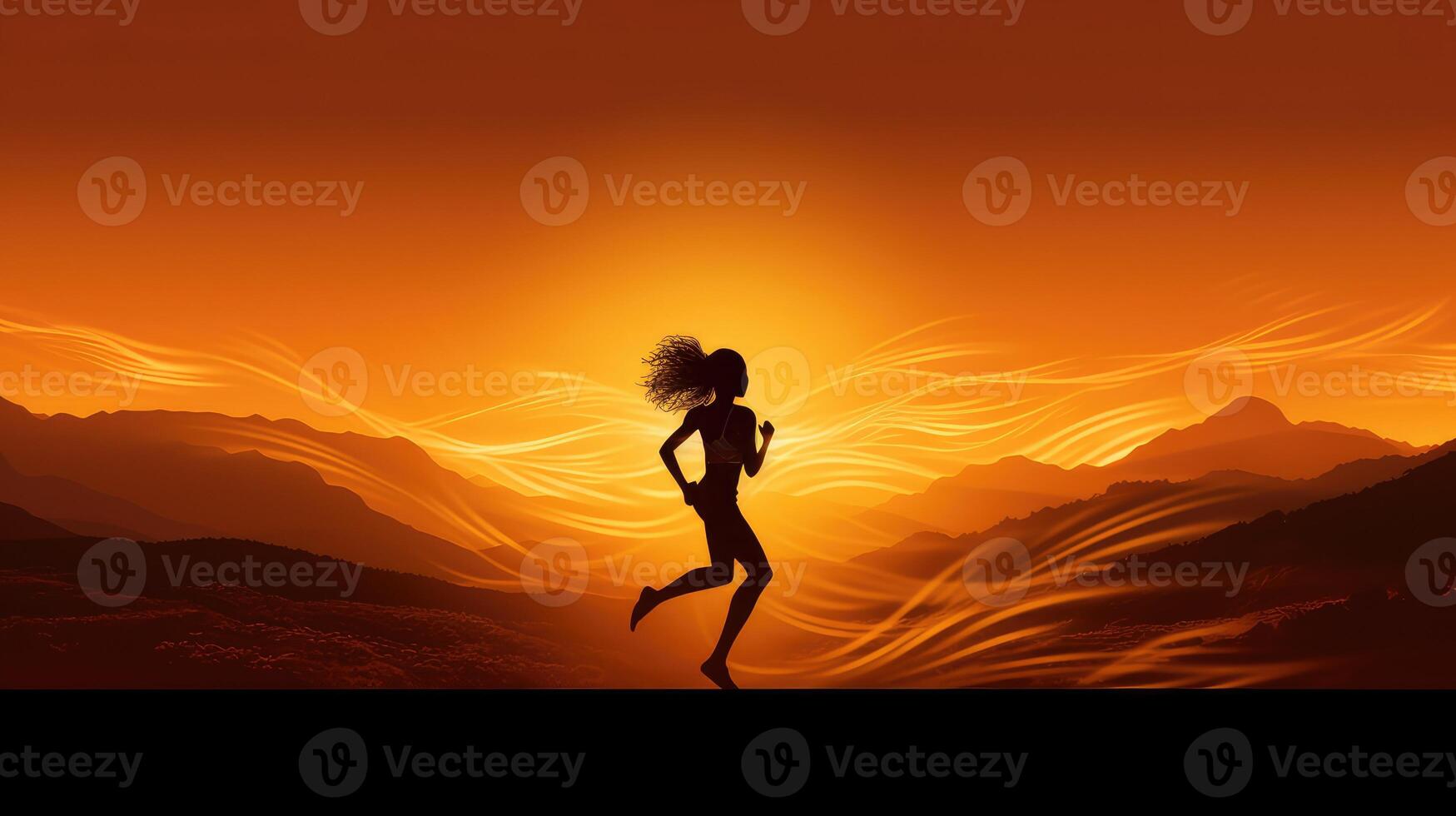 ridge silhouette black woman photo