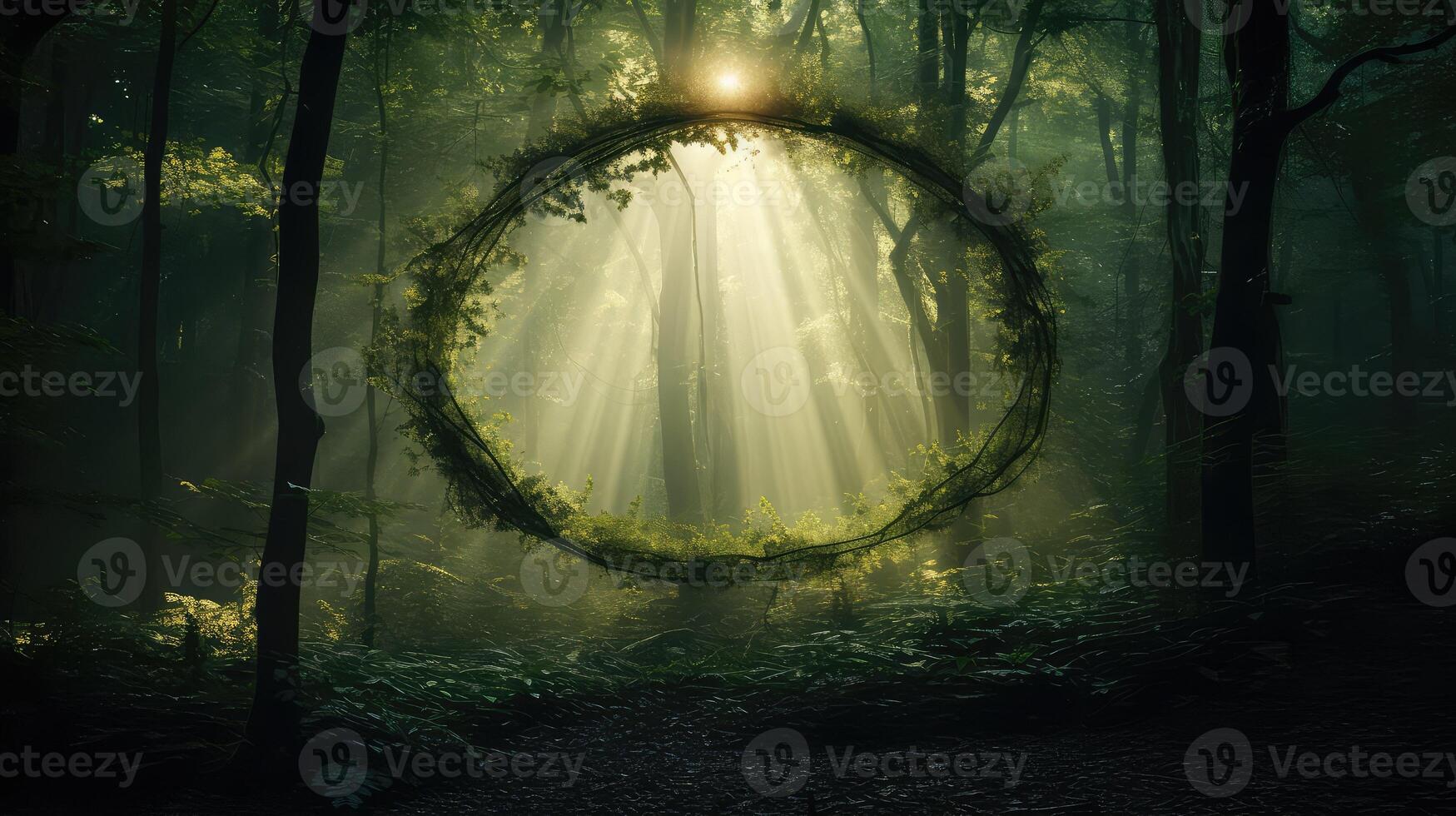 enchanting circle tree photo
