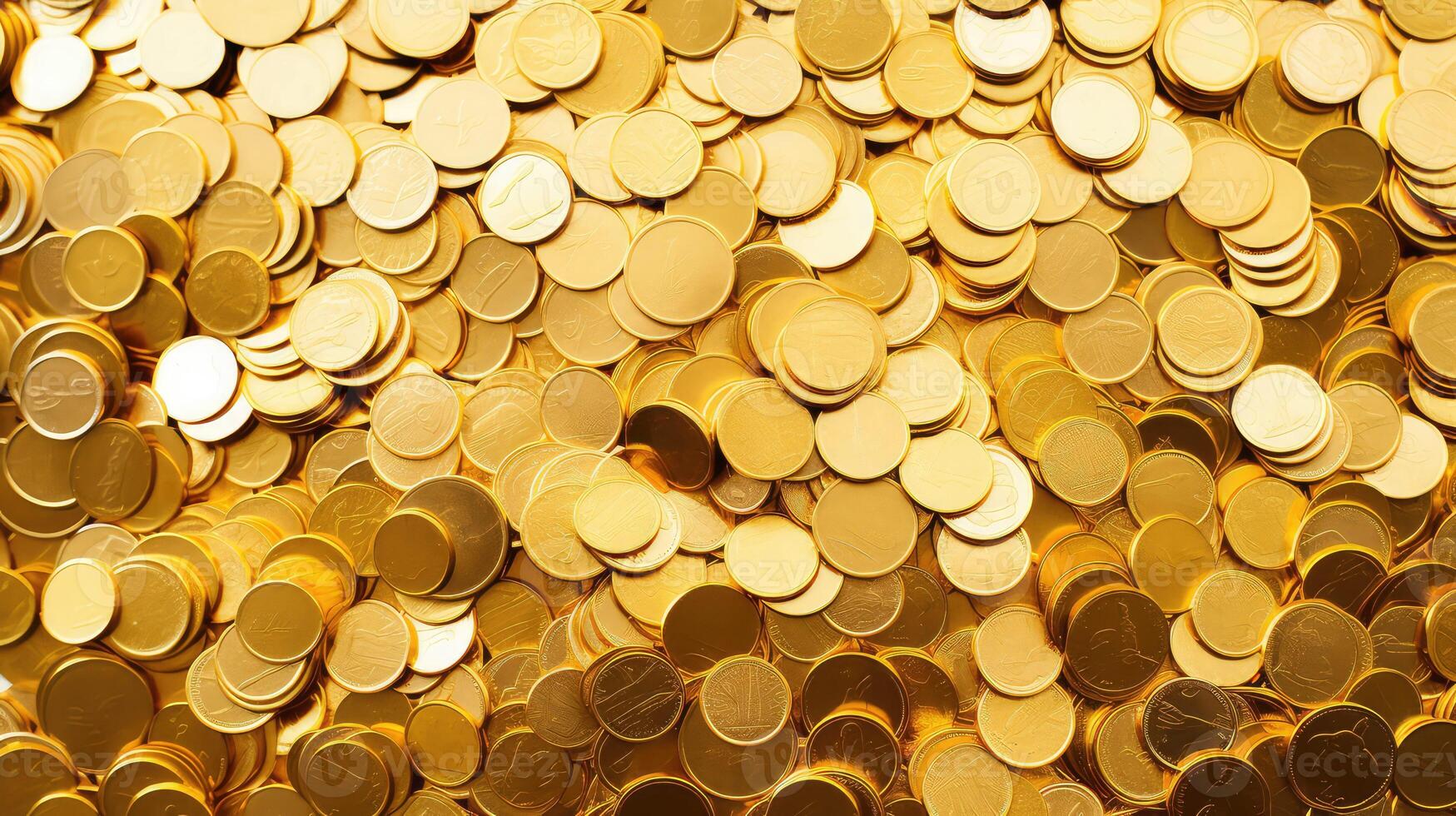 gold coins on white photo