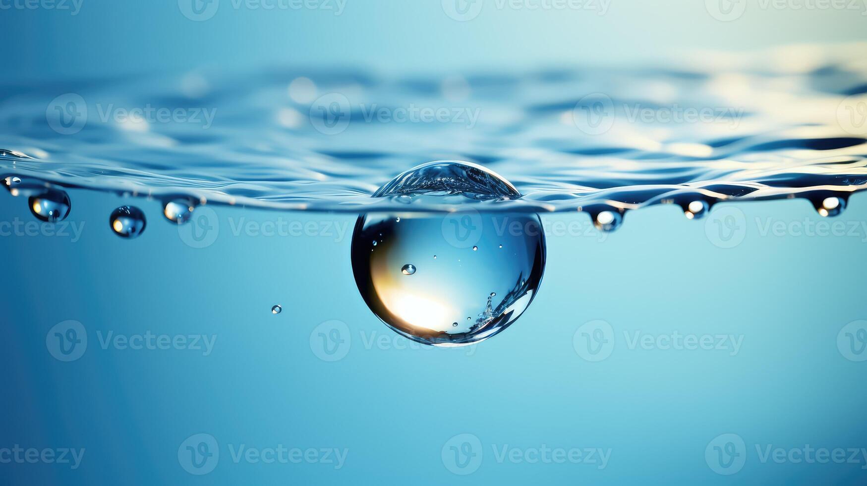 sky water droplets blue photo