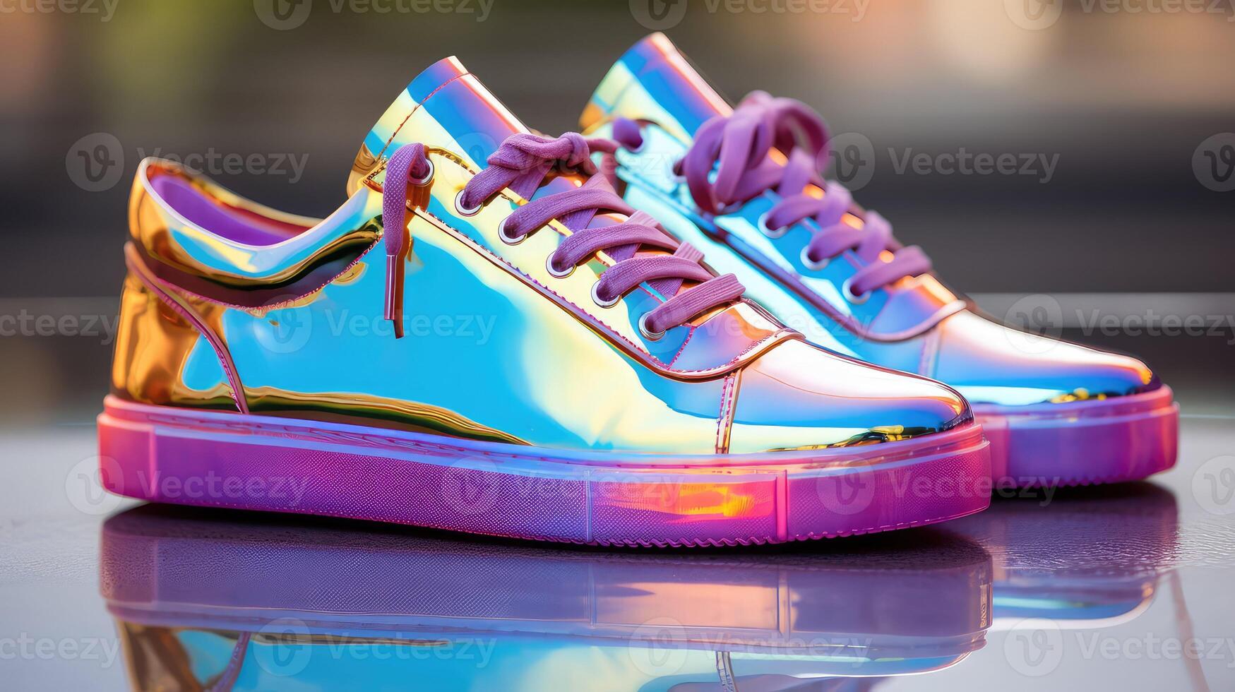 fashion gold holographic photo