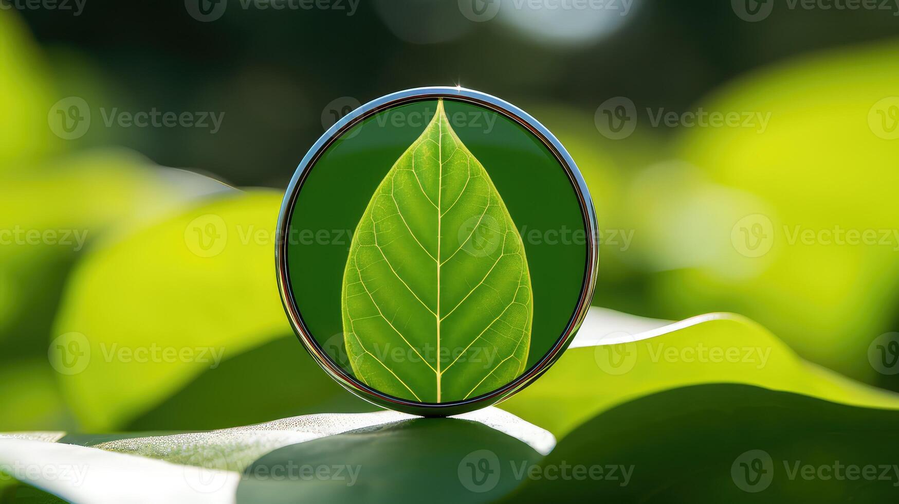 environment green circle badge photo