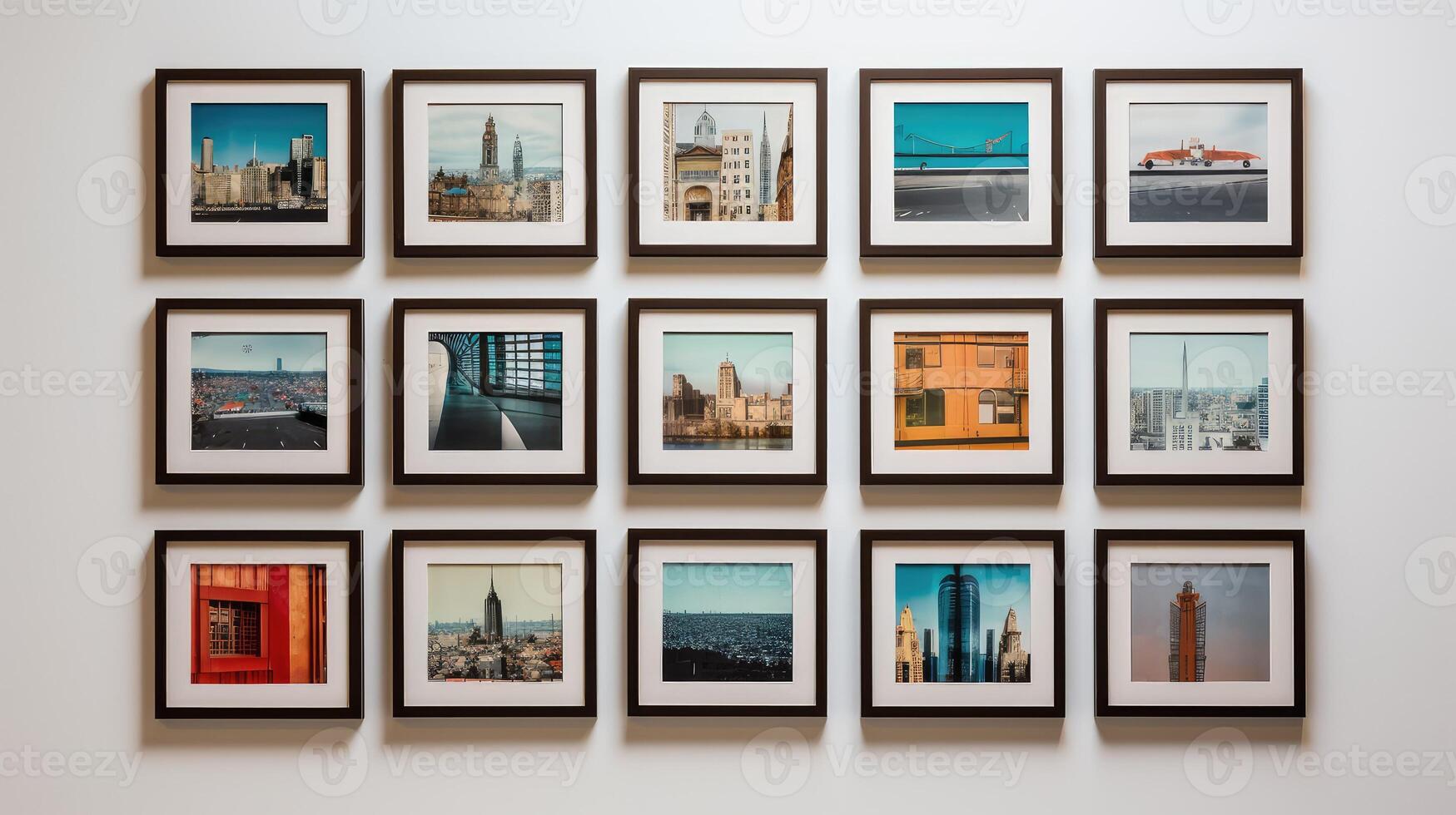 wall wood frame square photo