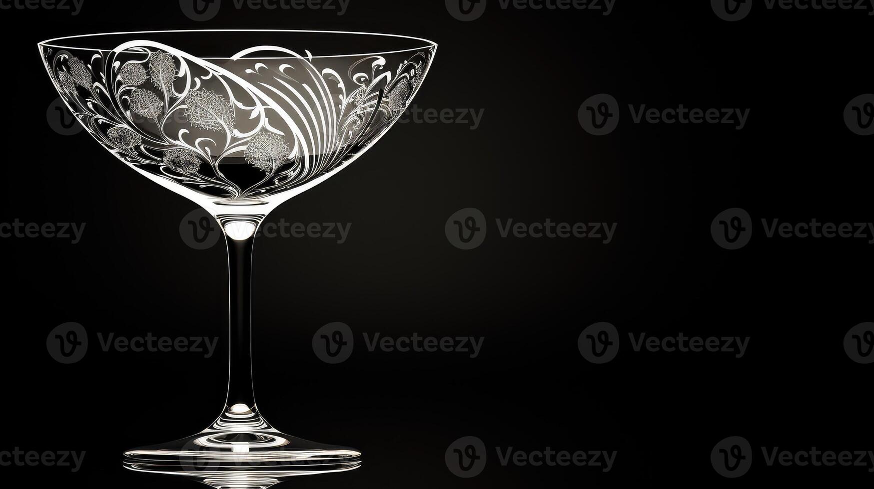etchings cocktail glass outline photo