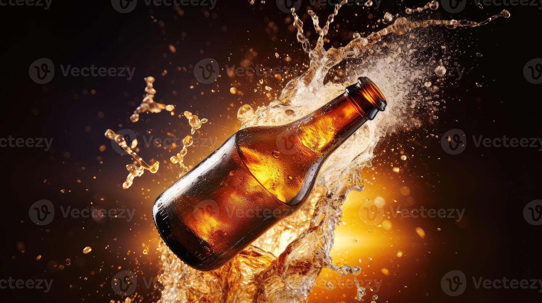 splash splashing beer photo