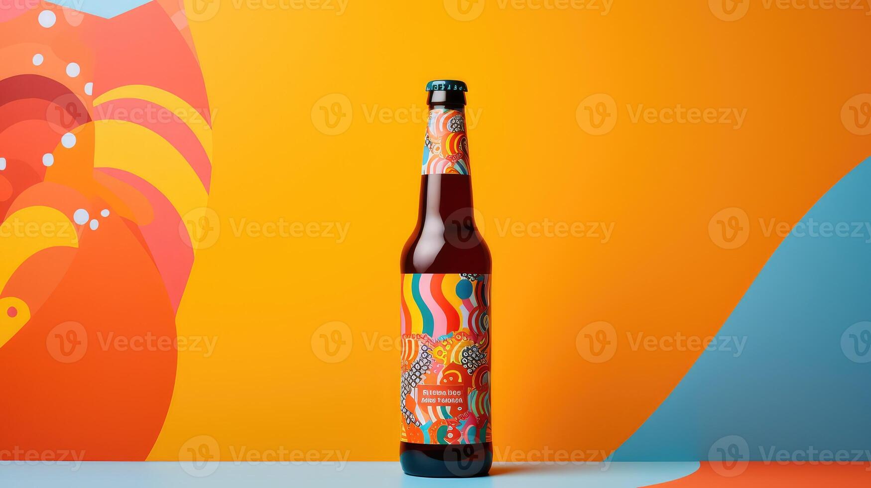 bottle beer mock up photo