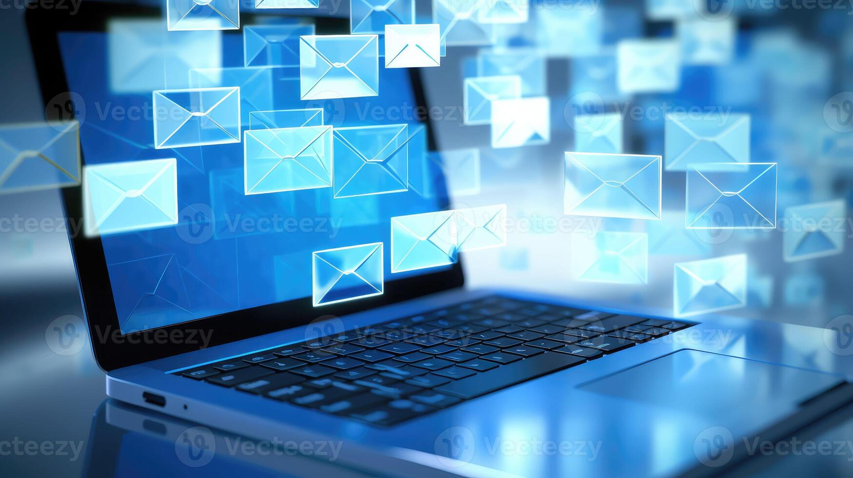 inbox blue email photo