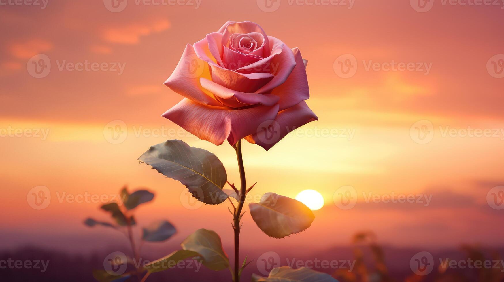 peaceful art rose gold photo