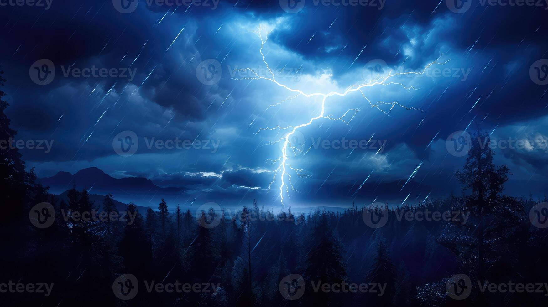 vibrant lightning blue photo