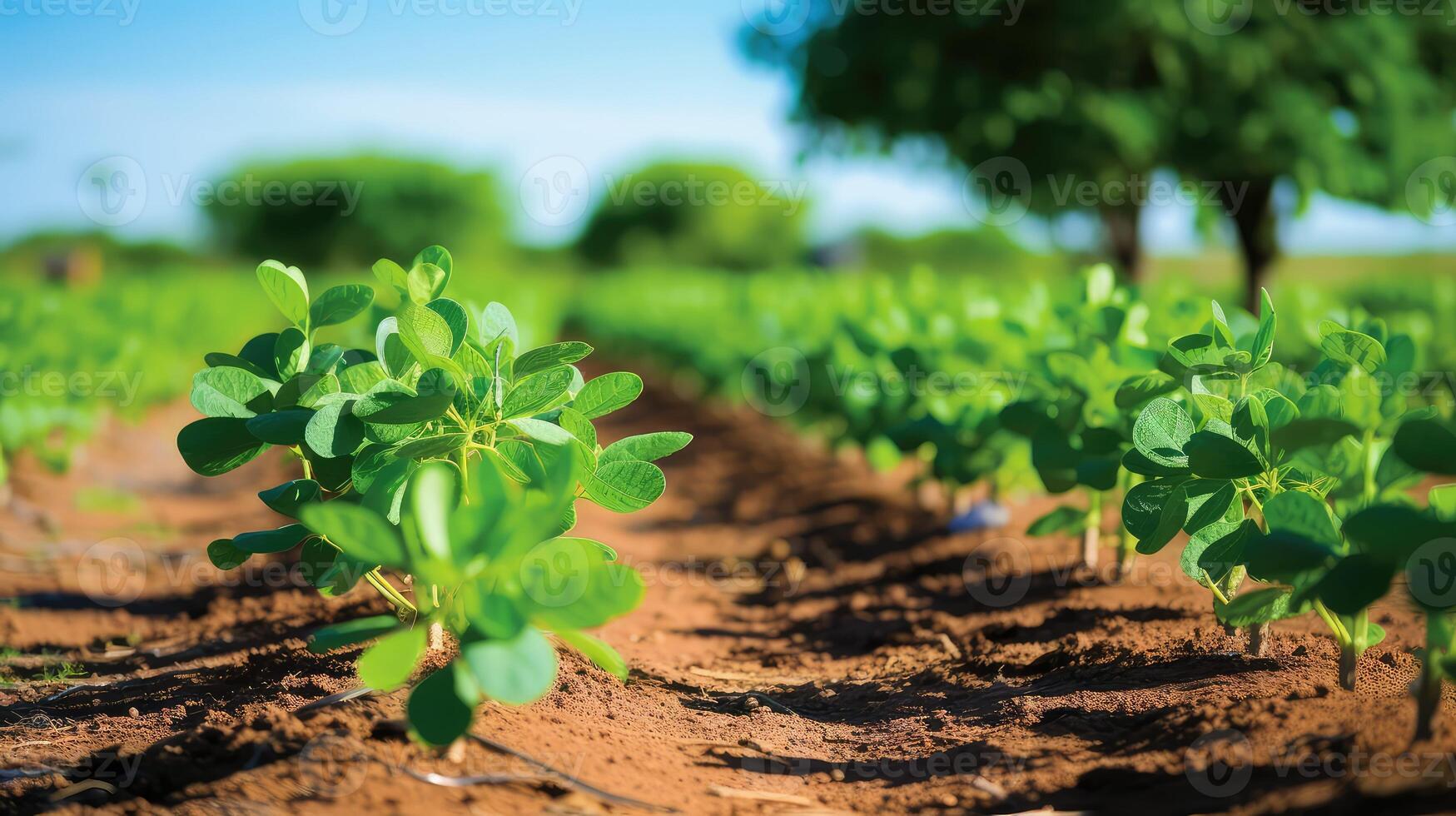 growth peanut plants photo
