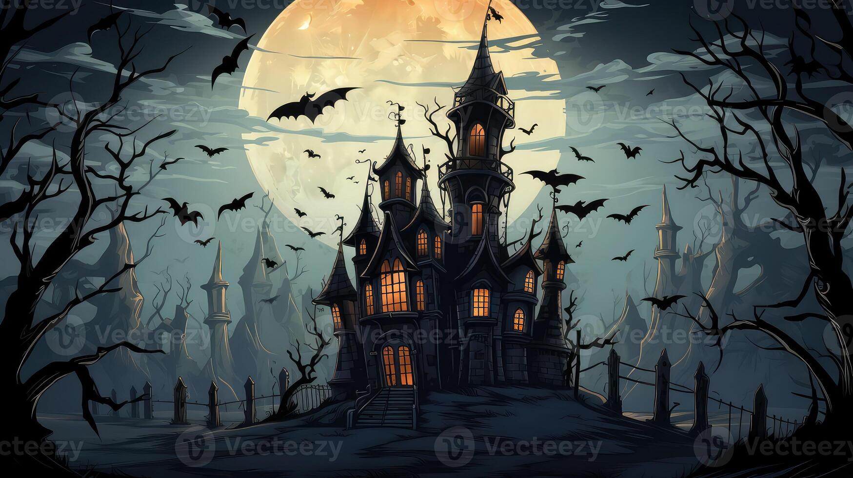 spires haunted house drawing photo