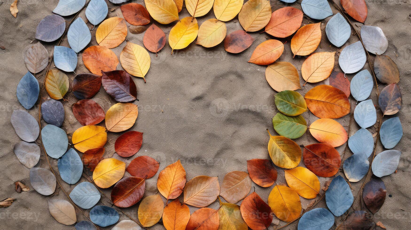 color circle leaf photo