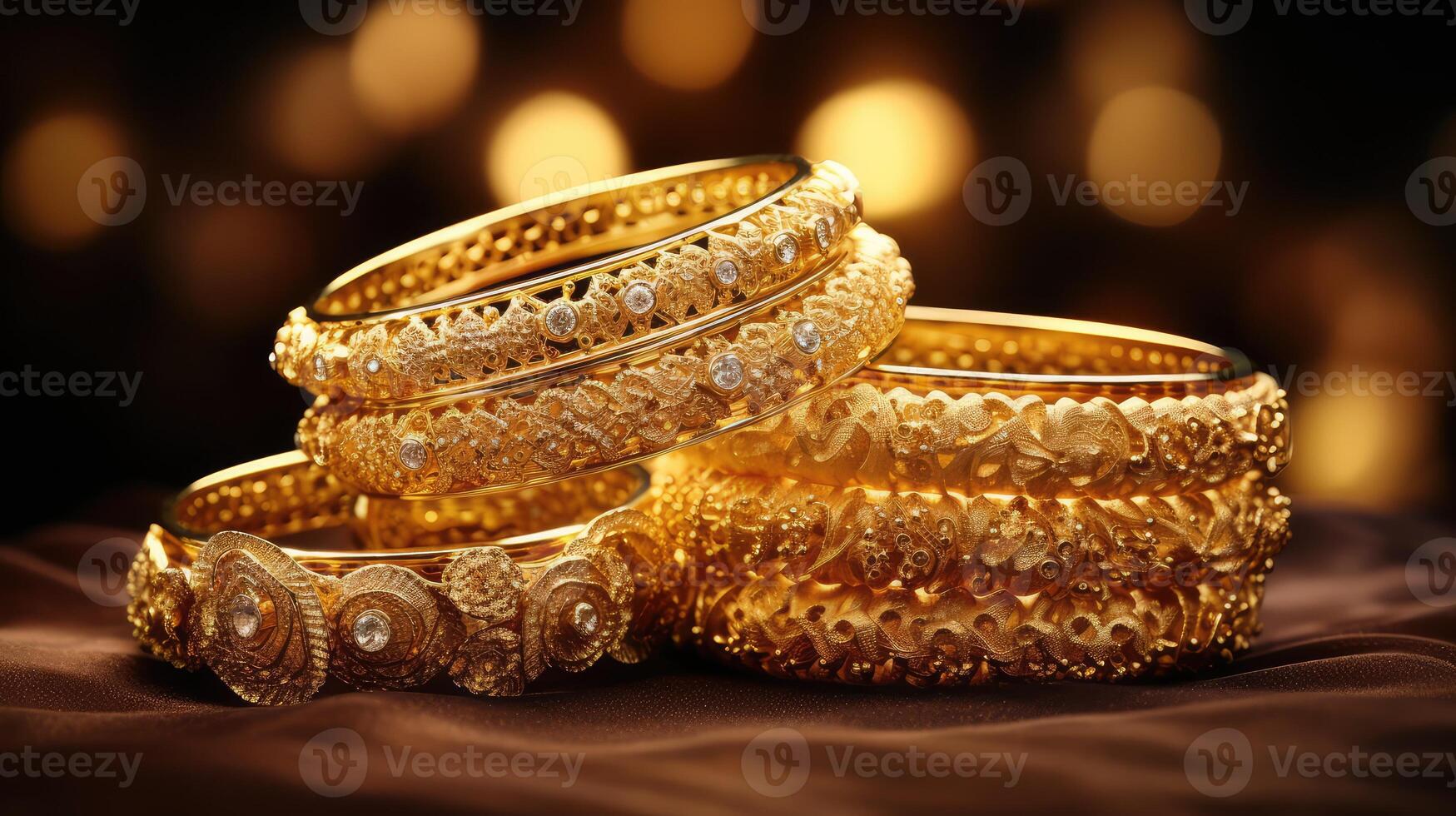 adornment pile of gold jewelry photo