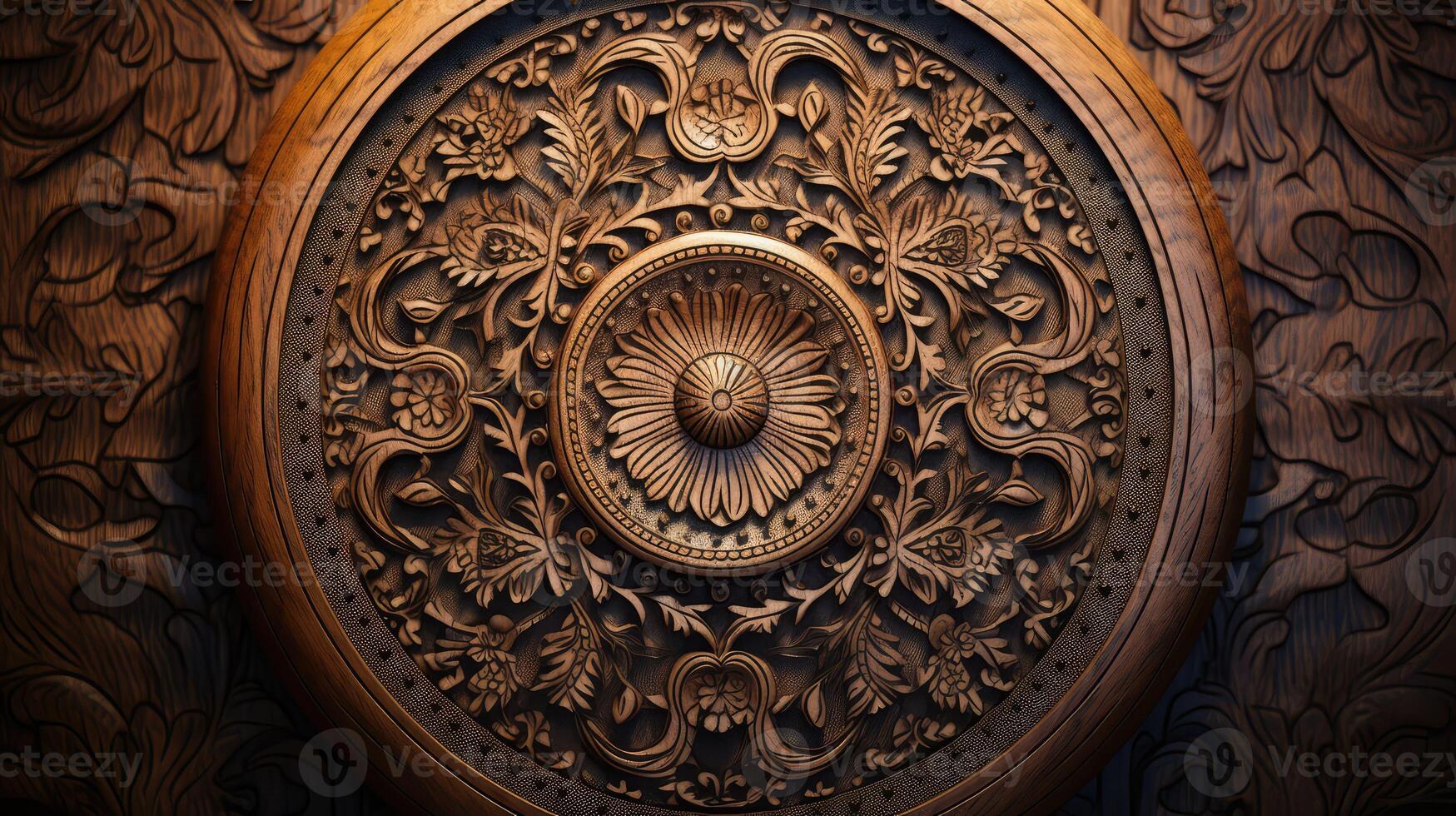 charm wooden circle photo
