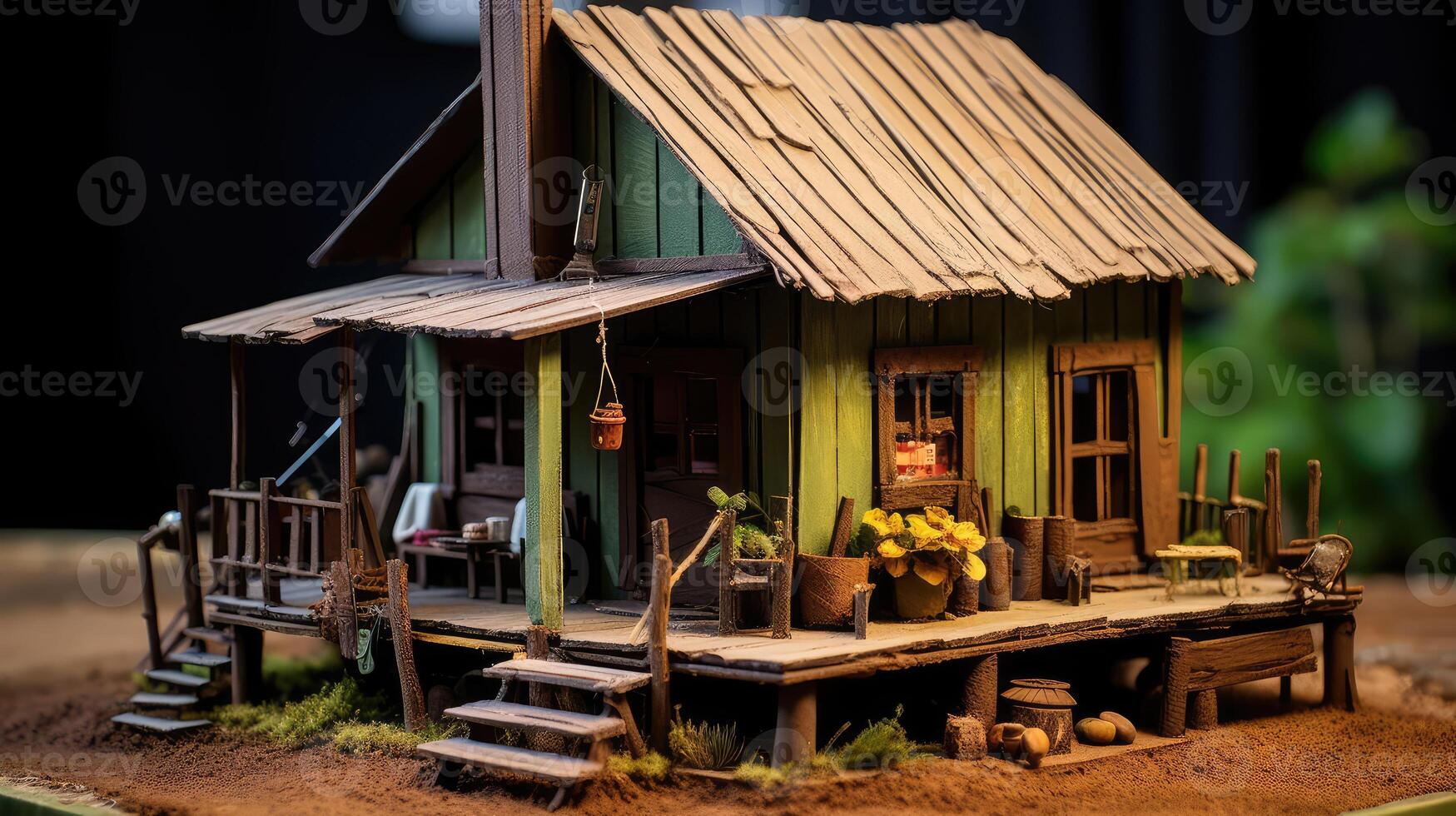 recycled model house photo