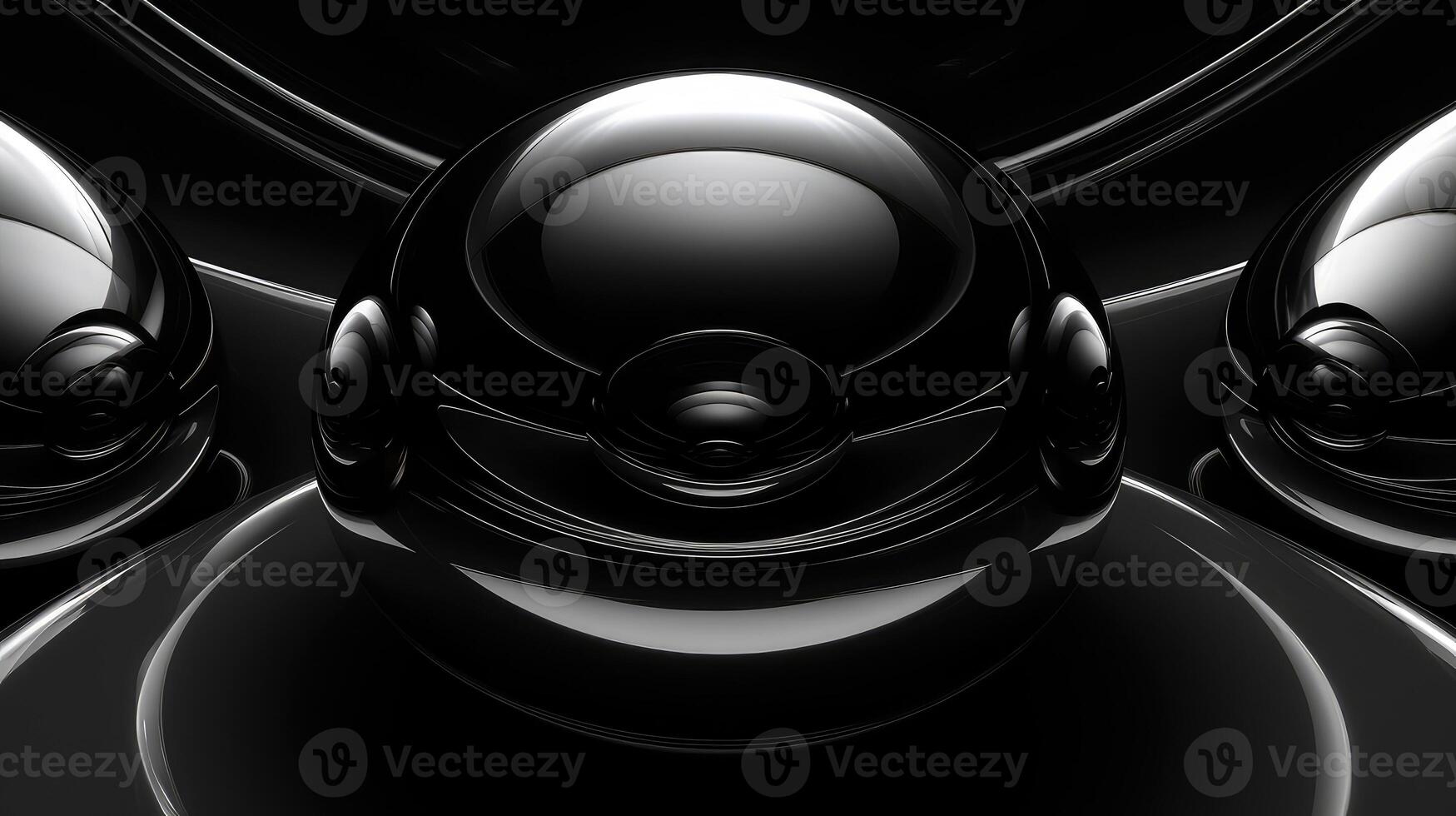reflection glossy black background photo