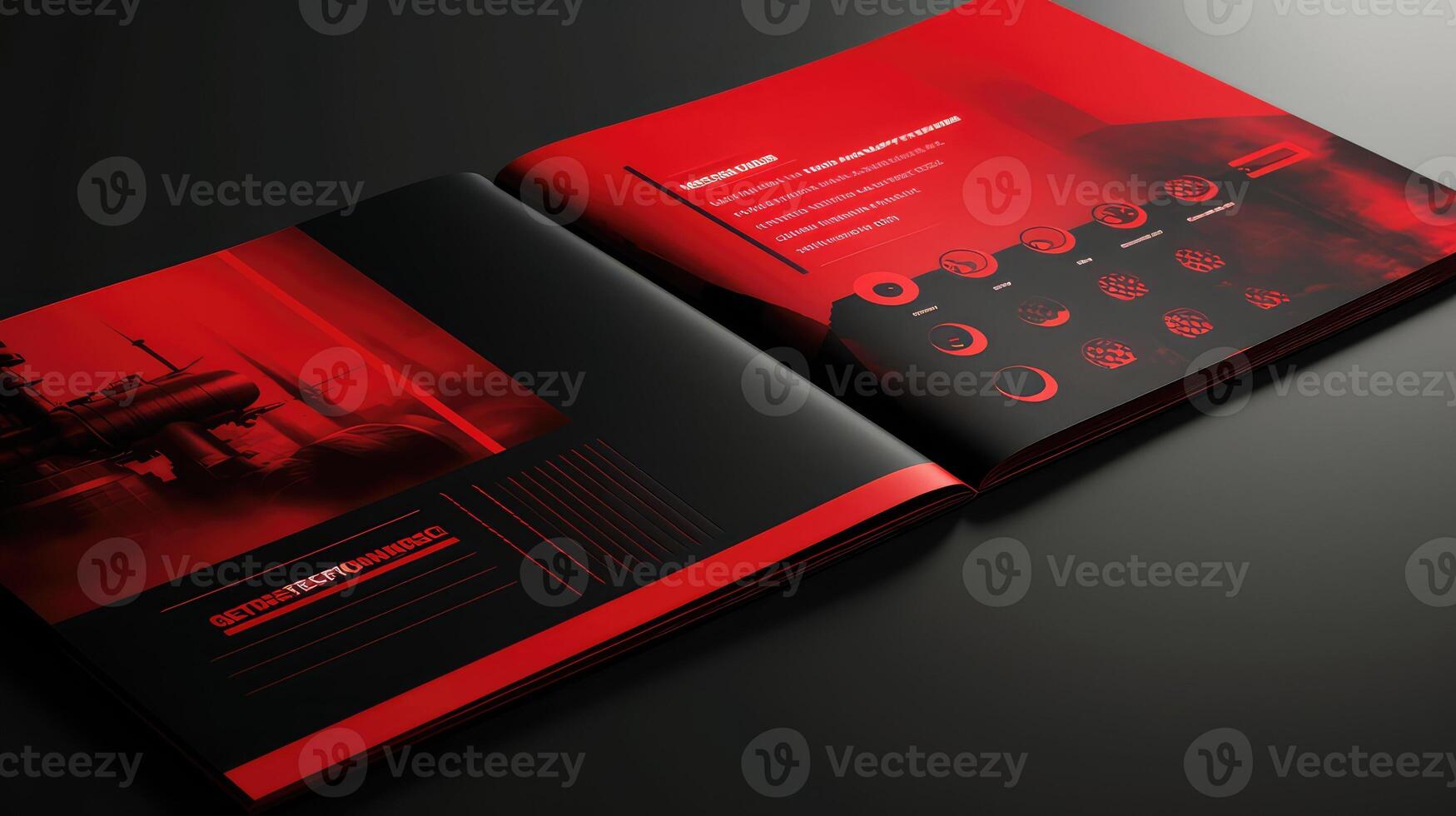launch red black presentation photo