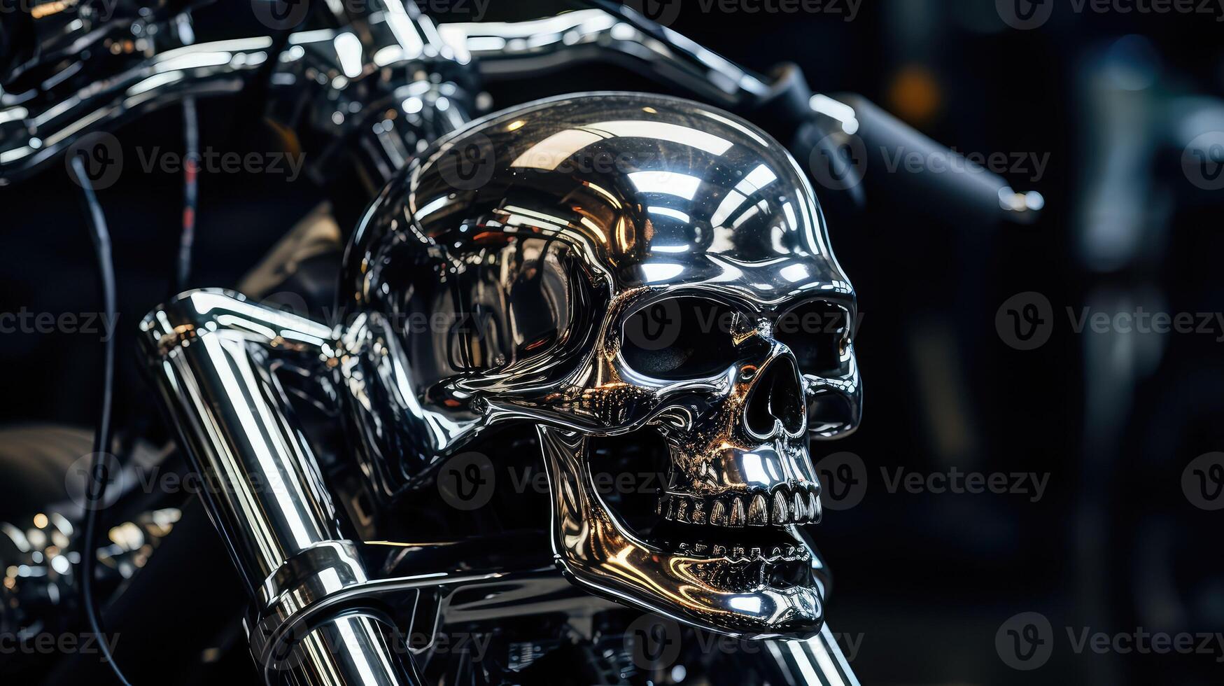 decorative metal skull photo