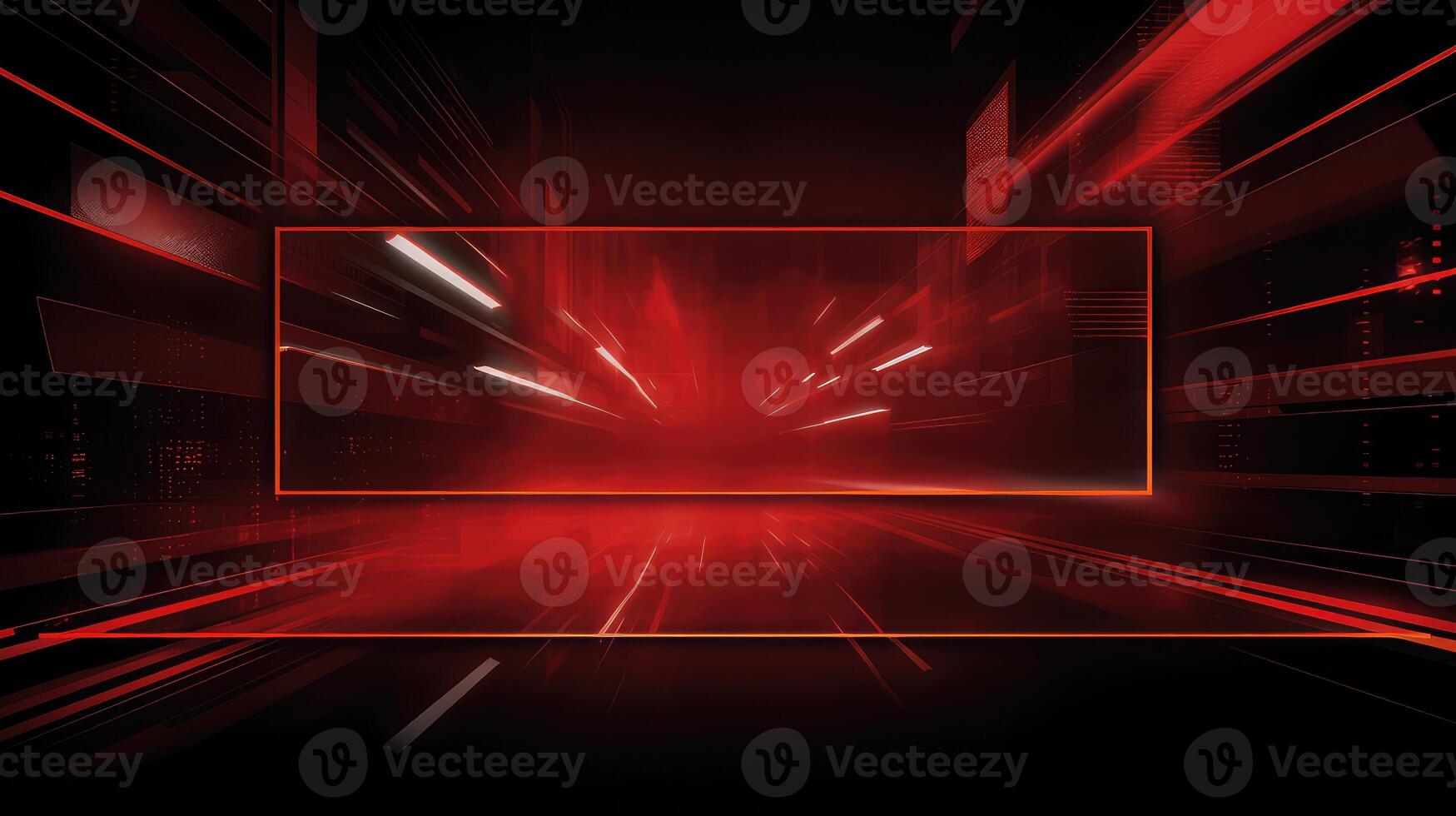 digital red tech banner photo
