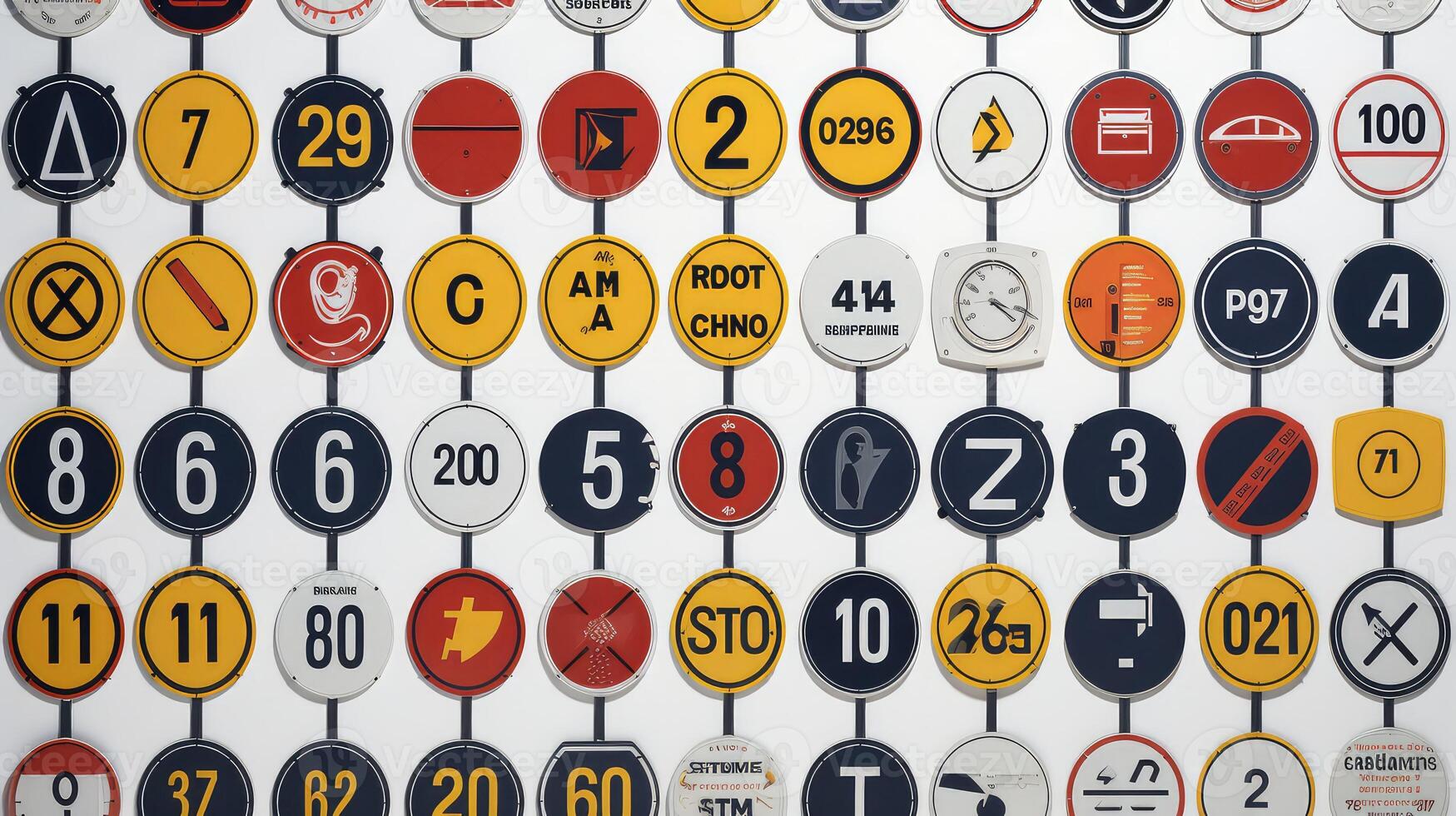 symbols road infographics photo