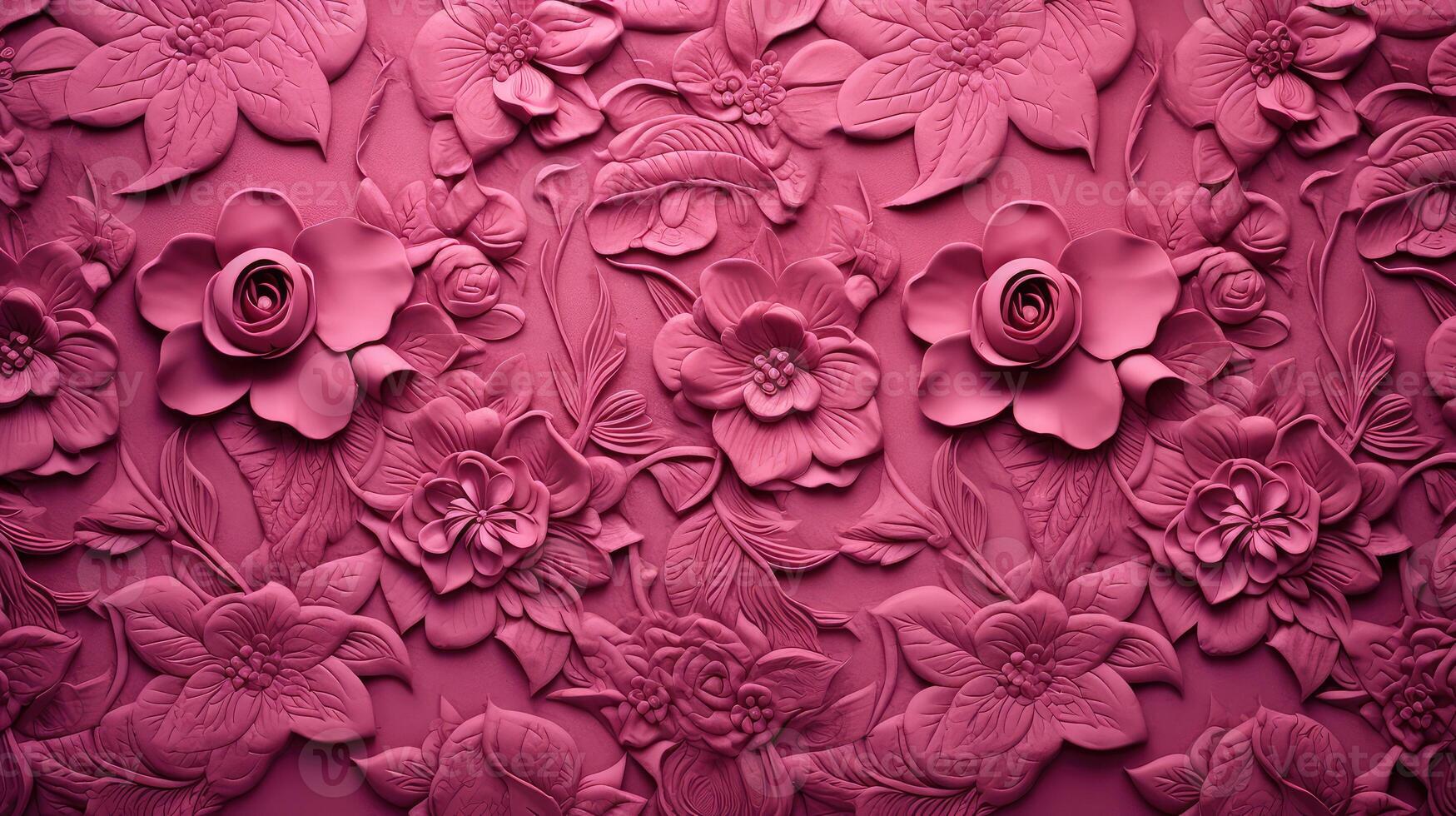 floral pink textured background photo