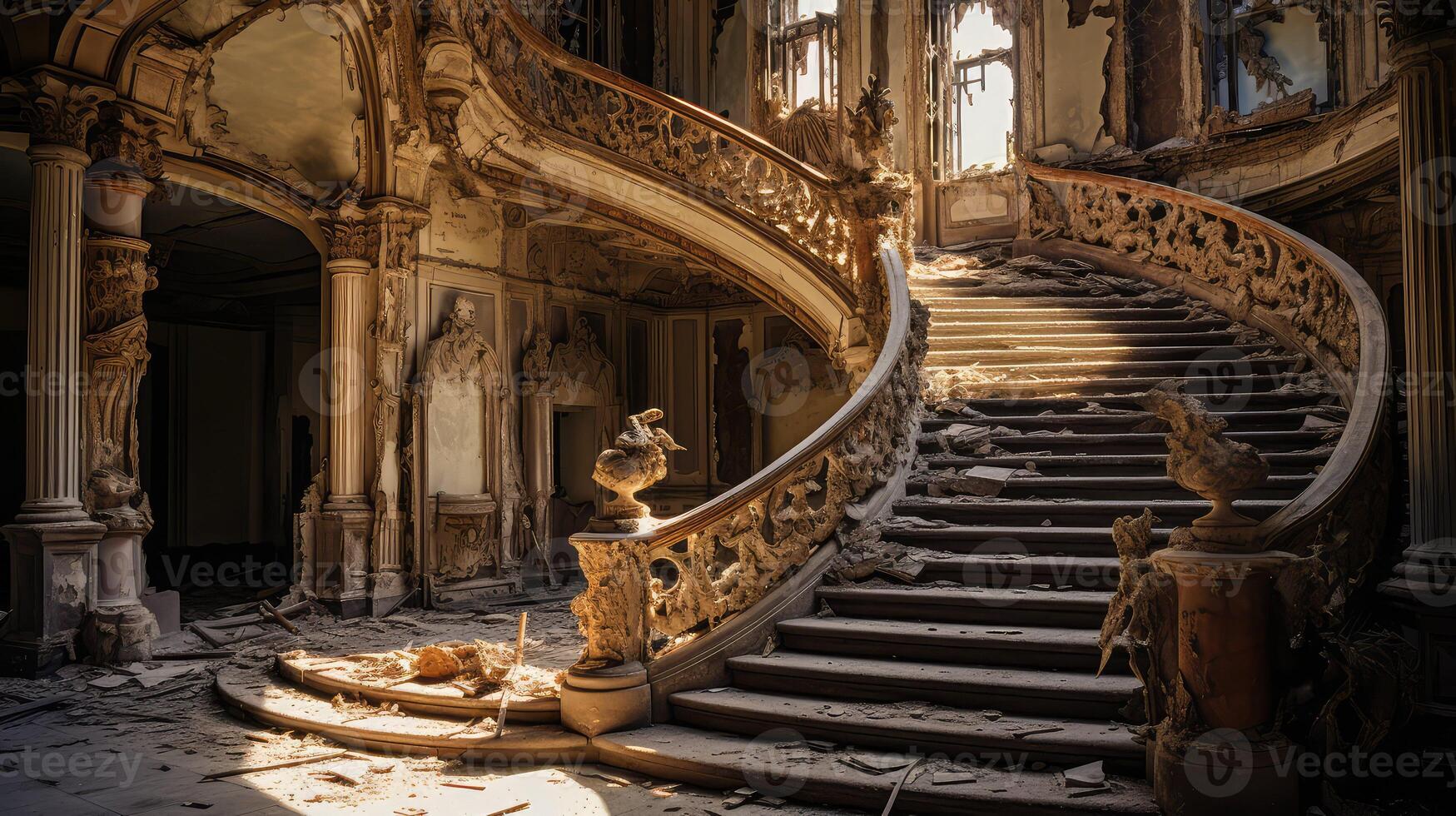 abandoned broken house photo