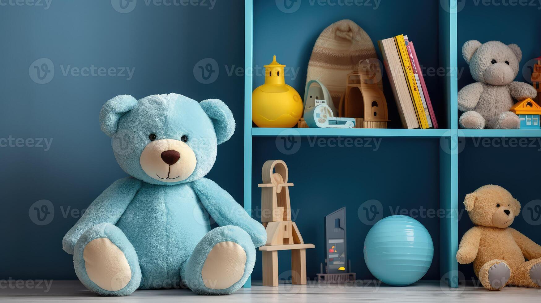 cute blue bear photo