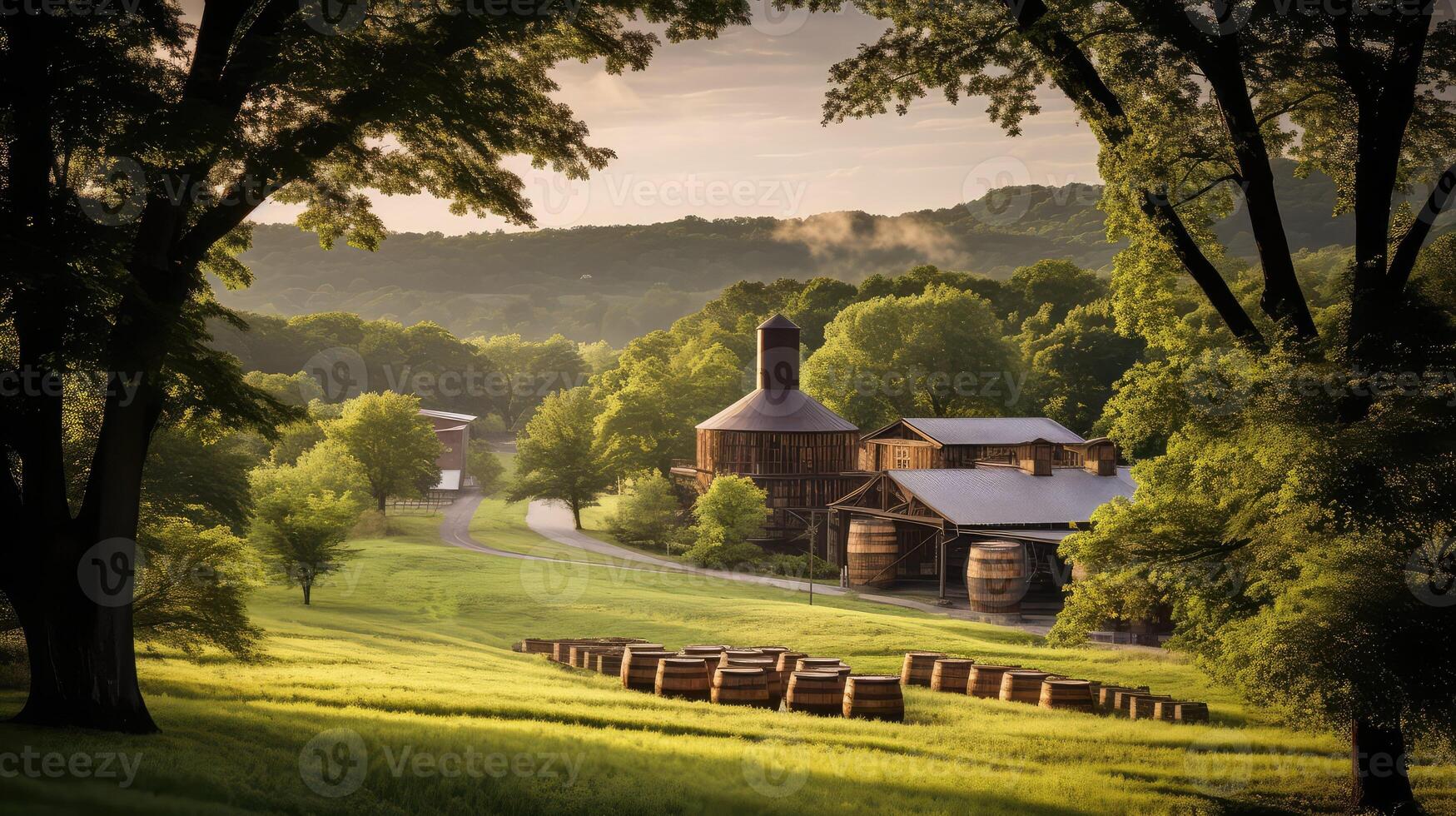 distillery bourbon wood photo