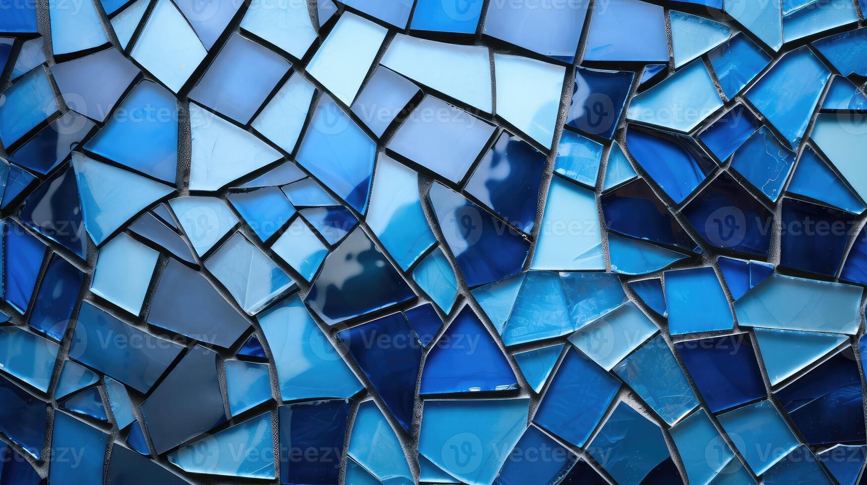 geometric blue glass texture photo