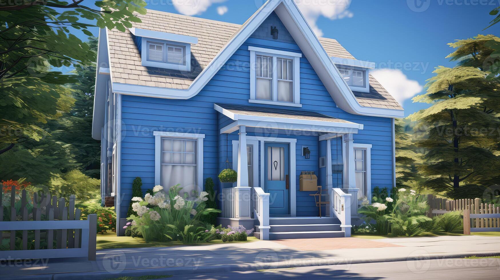 skies blue house exterior photo