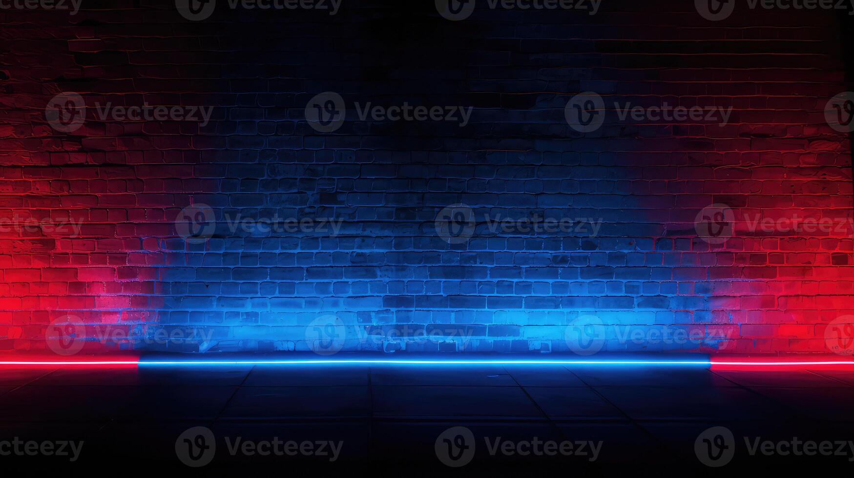wall red blue neon photo