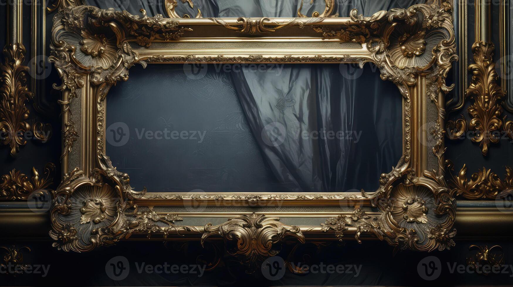 artwork ornate gold border photo