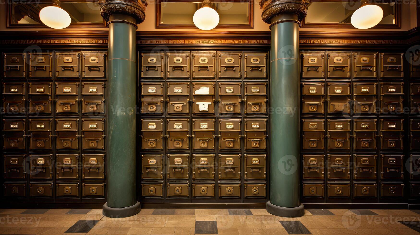 boxes vintage post office photo