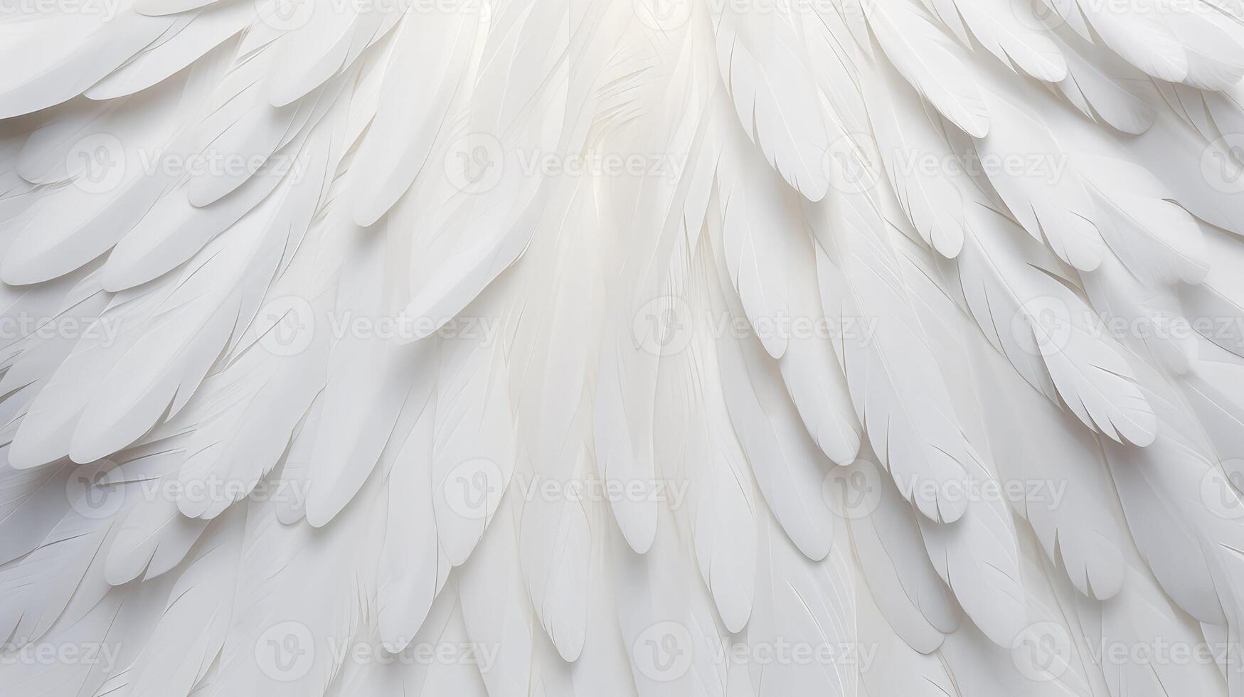 intricate angel wings white background photo