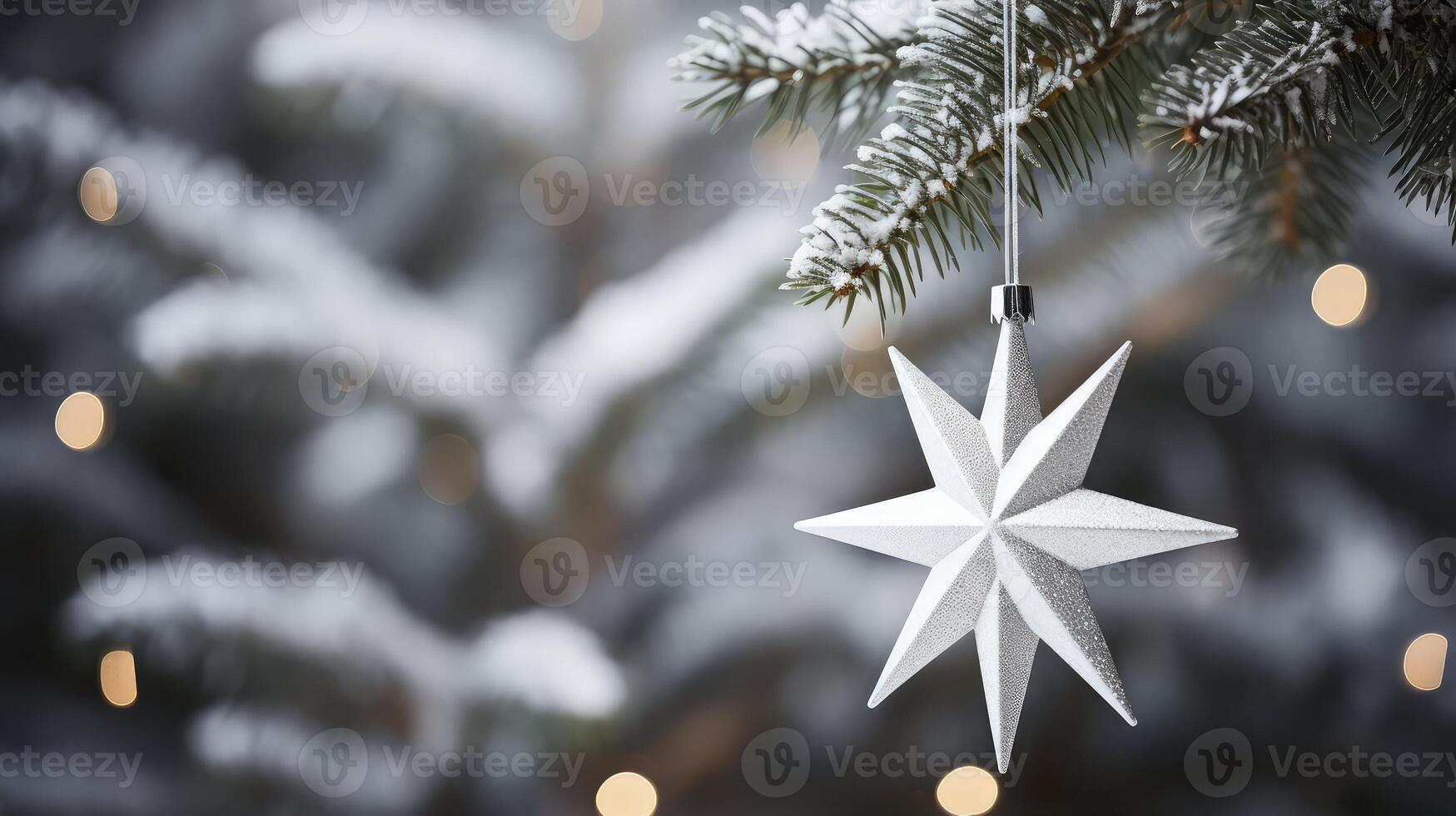 sleek christmas tree star photo