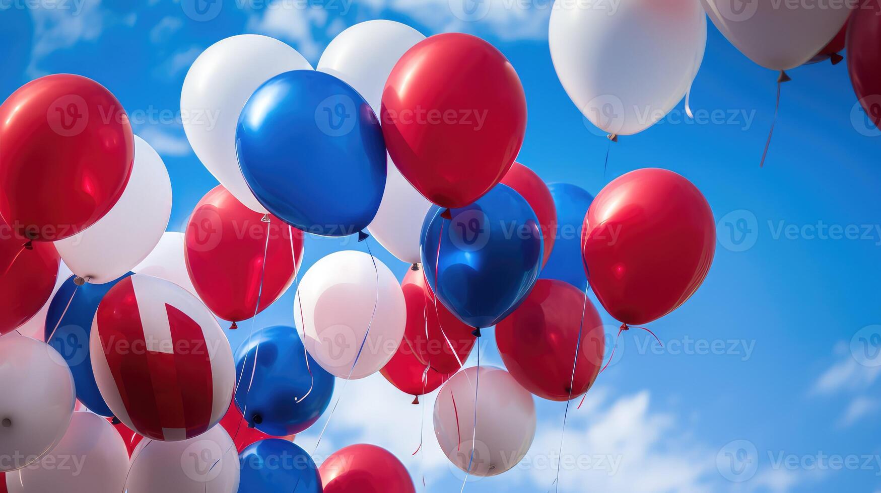 s red white blue balloon photo