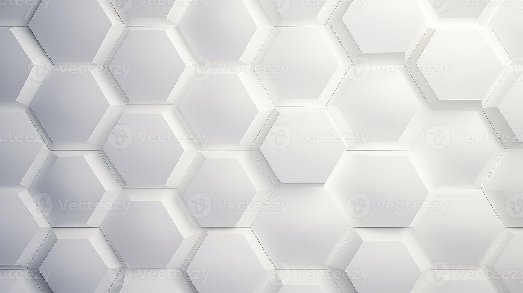 clean white hexagon texture background photo