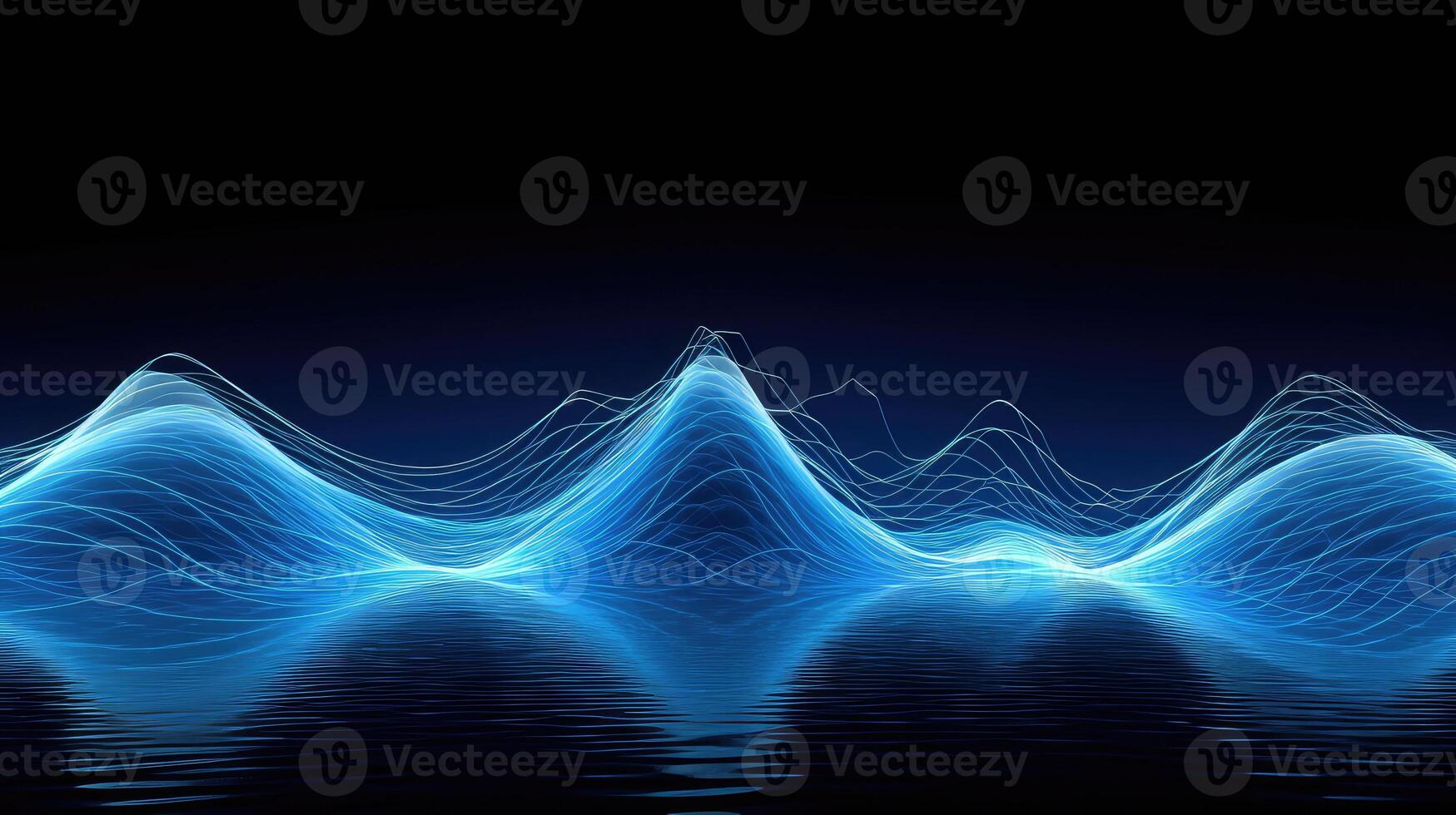 ripple blue sound wave photo