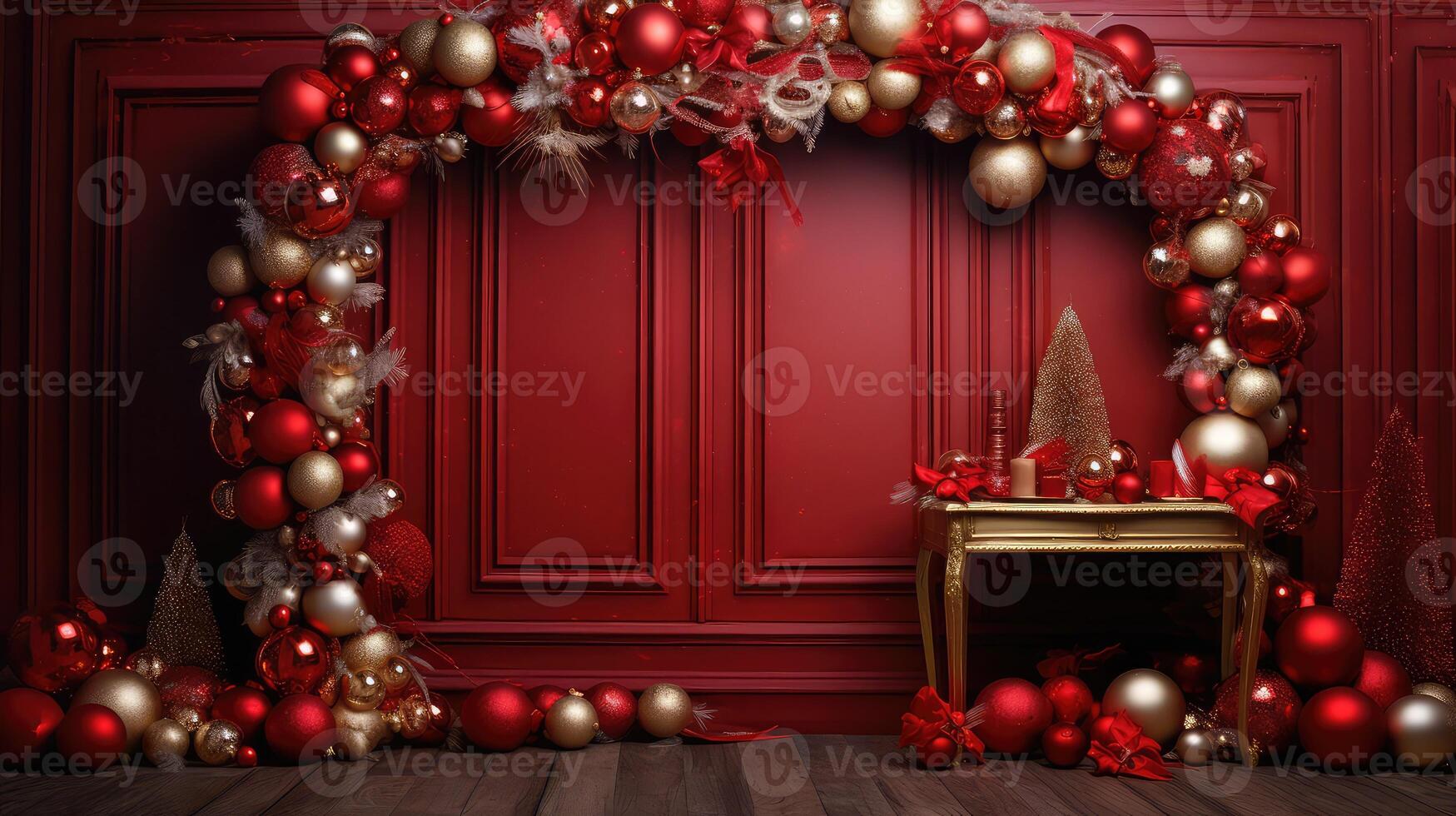 accents red holiday background photo