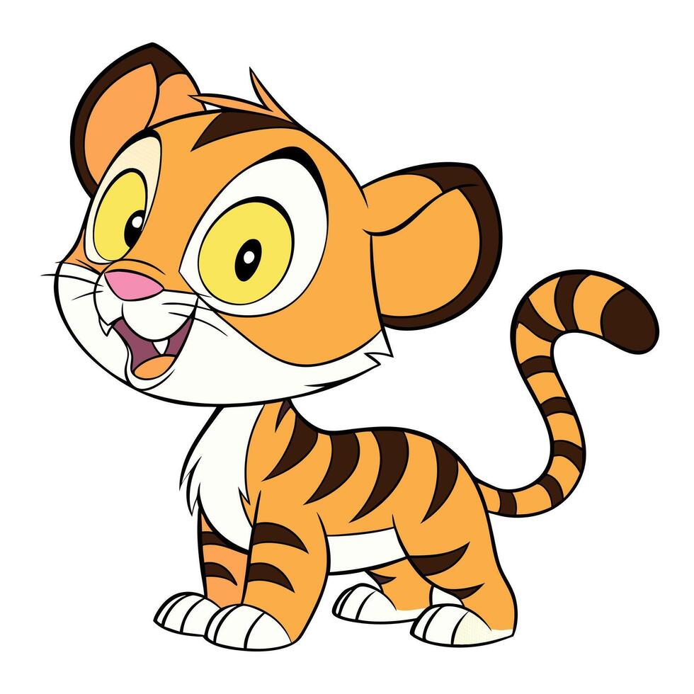 Cartoon tiger design vector