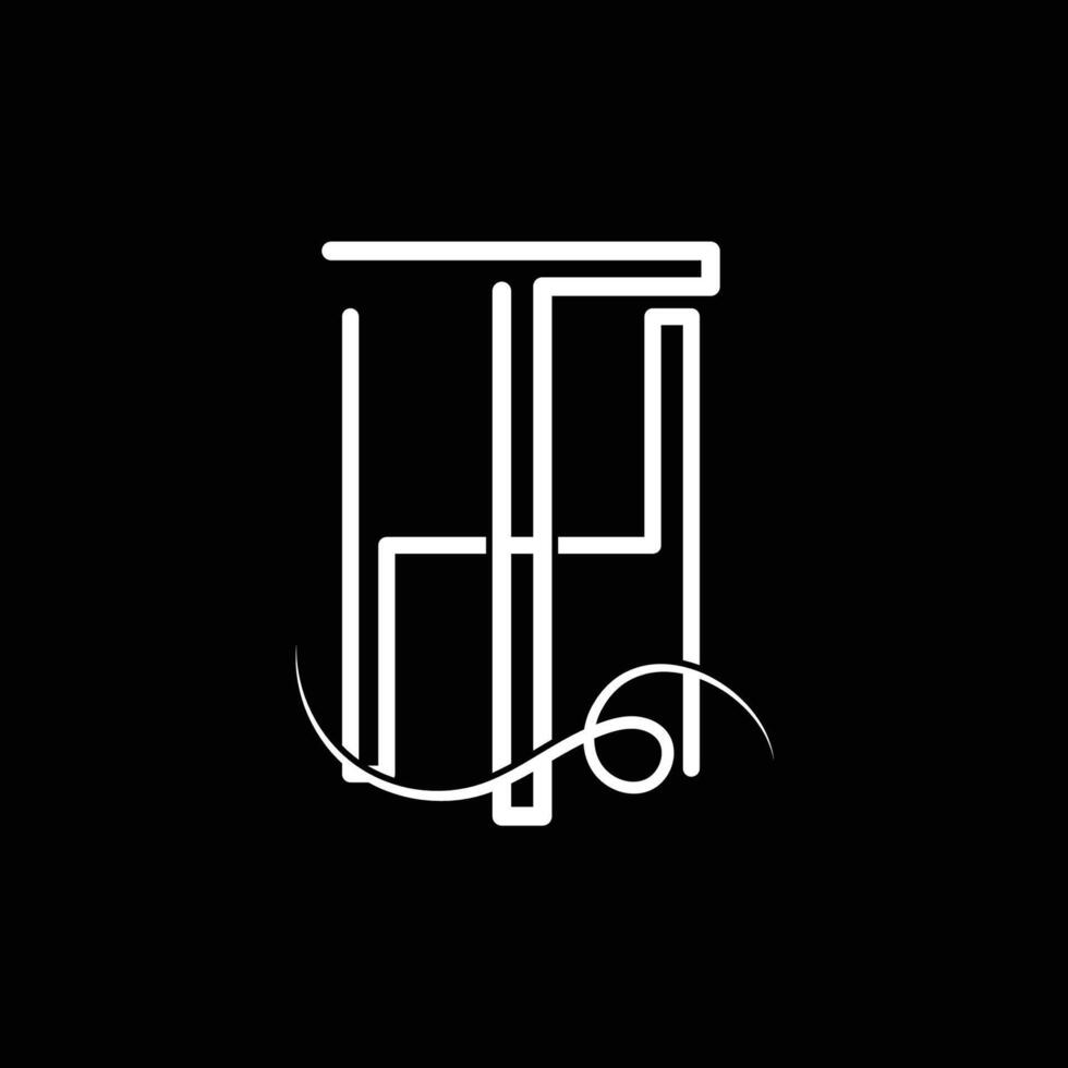 Initial letterTH logo design vector