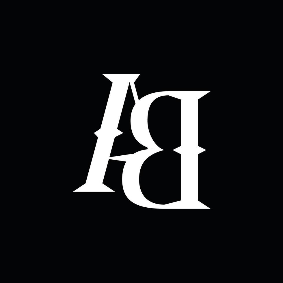 Initial letter AB logo vector