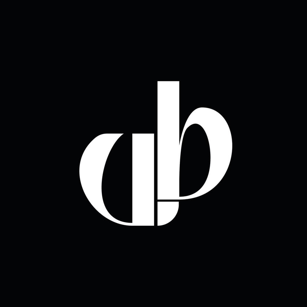 Initial letter ub logo vector
