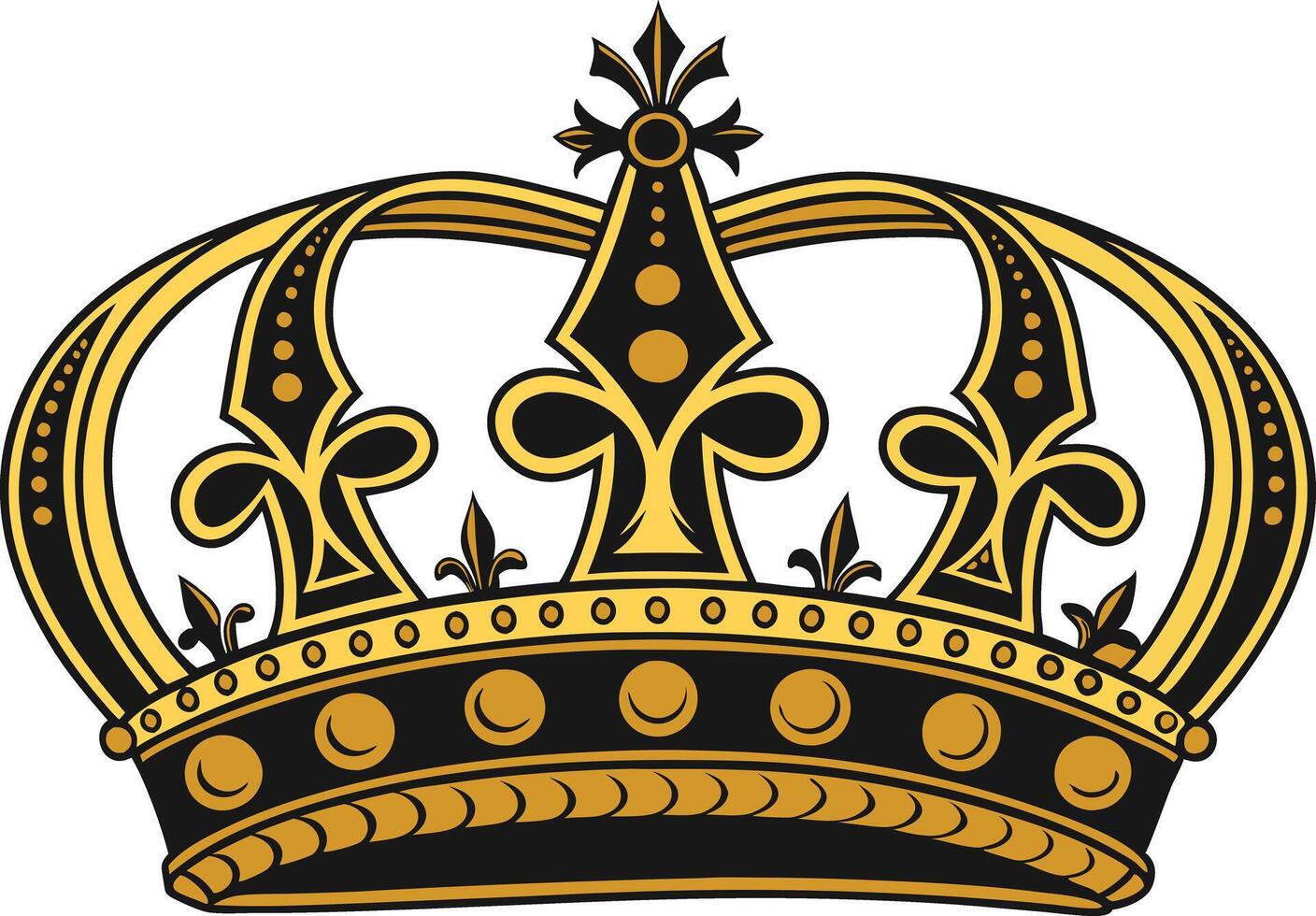 The Allure of a Luxurious Crown vector