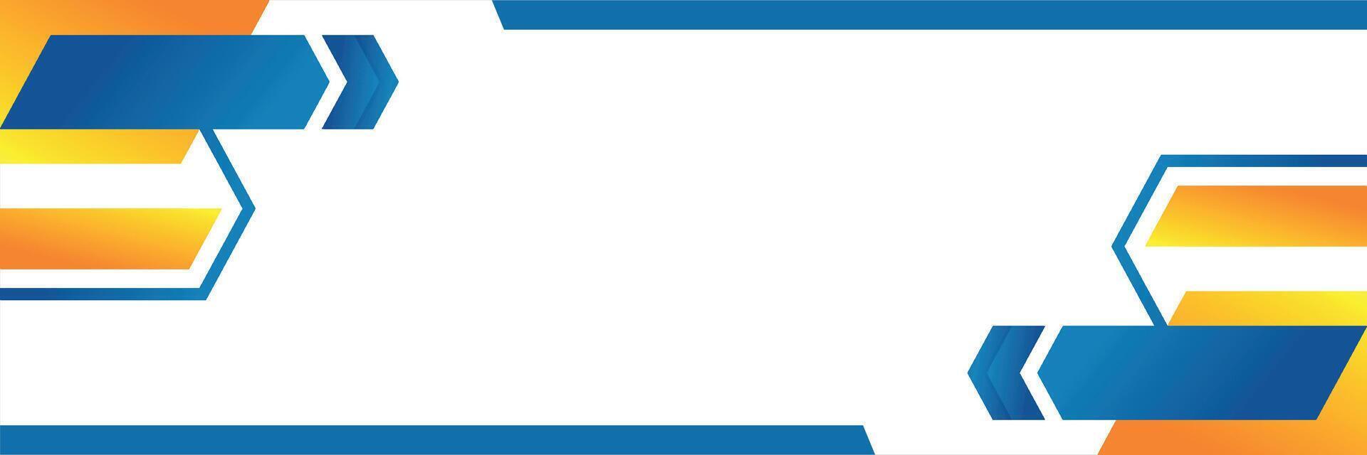 an abstract background with blue and orange shapes vector