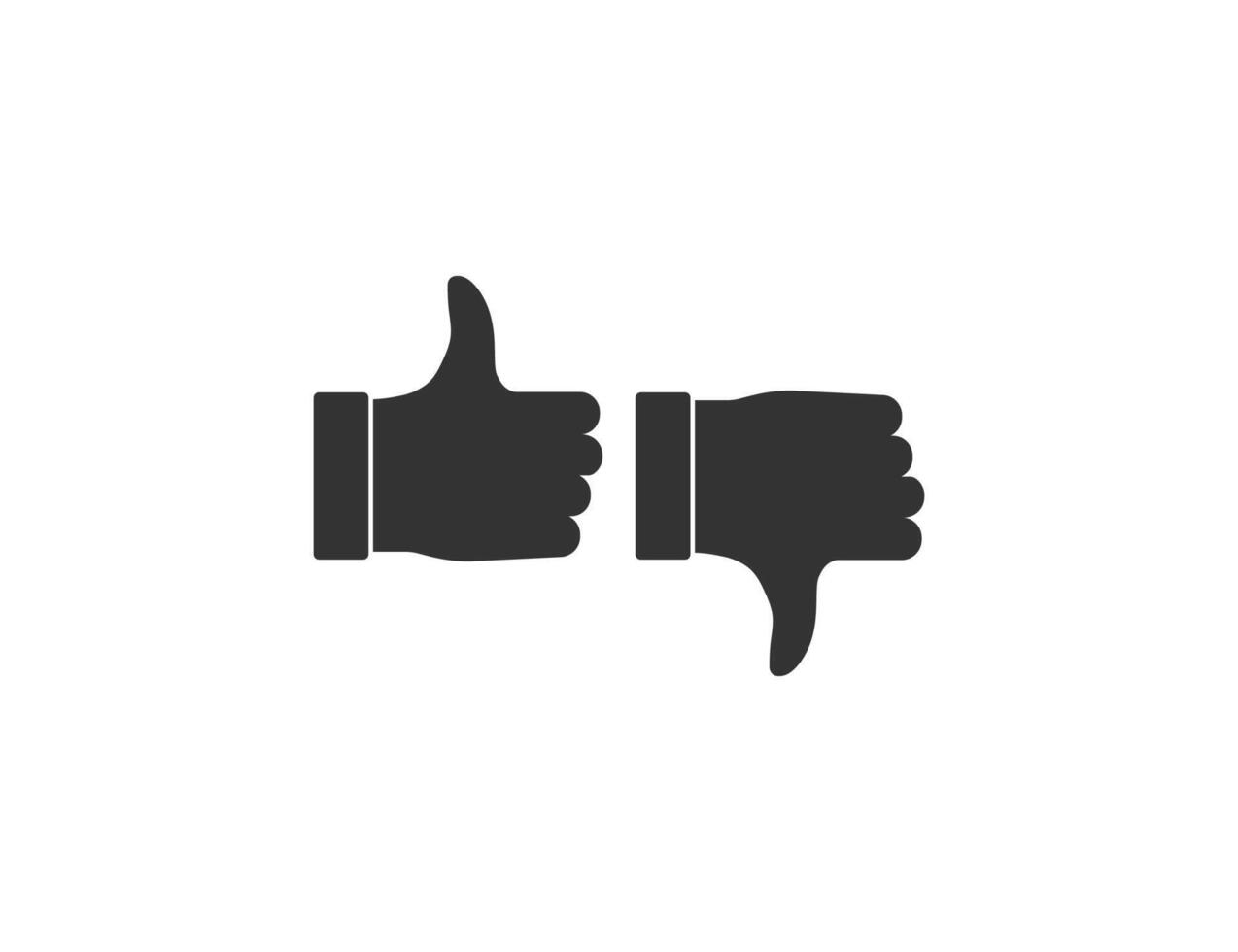Criticism, choice, hand icon. vector